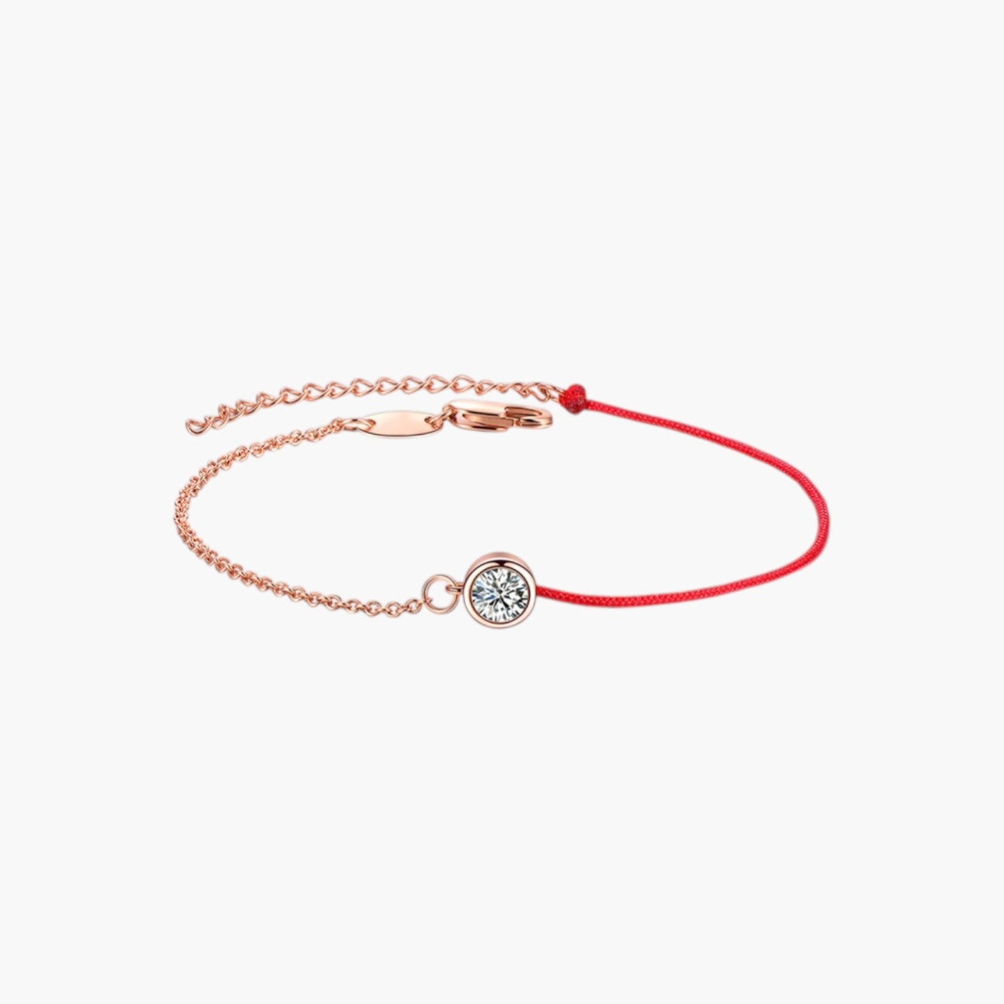 Pulseira em Corda com Zircónia