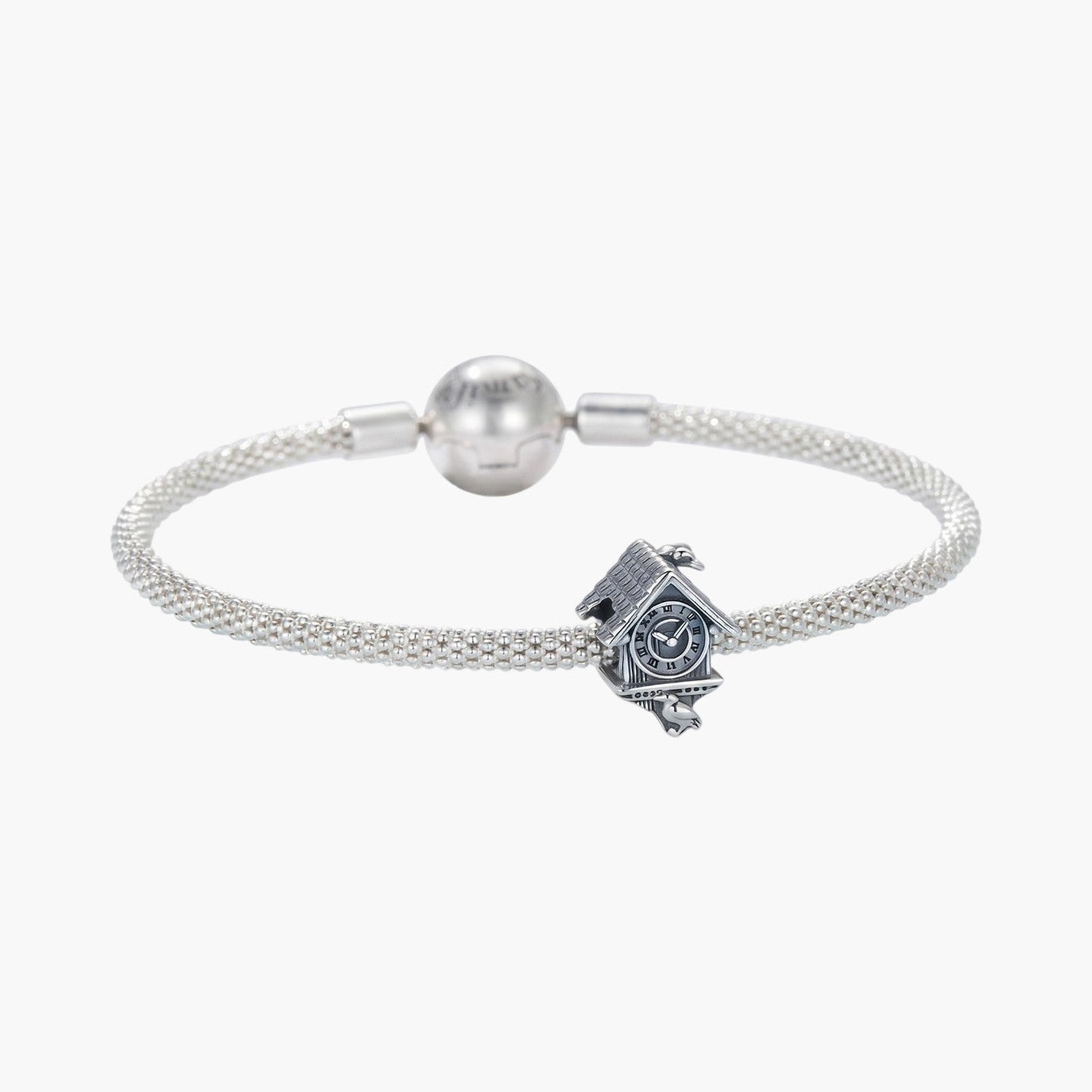 Charm Relógio Cuco em Prata de Lei 925