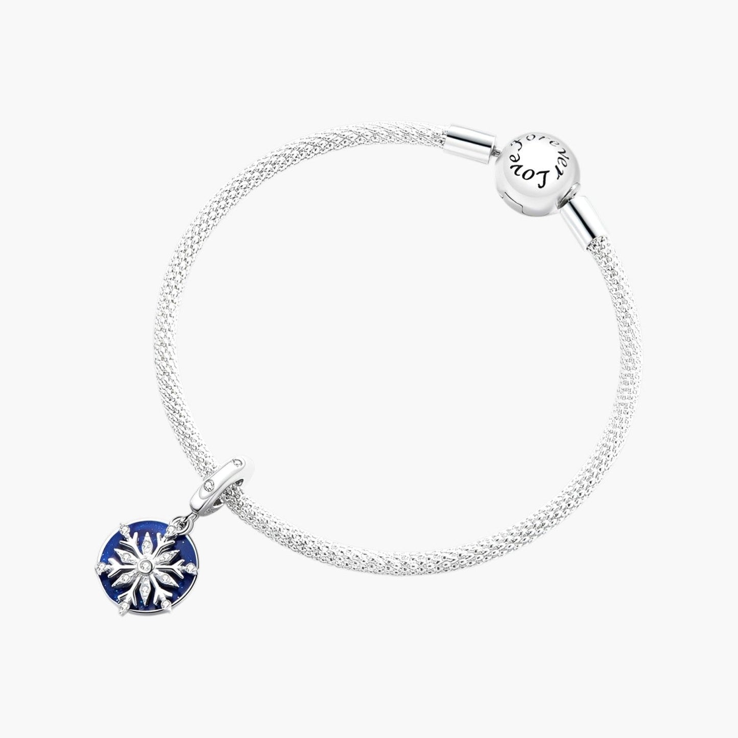 Charm Floco de Neve em Prata de Lei 925