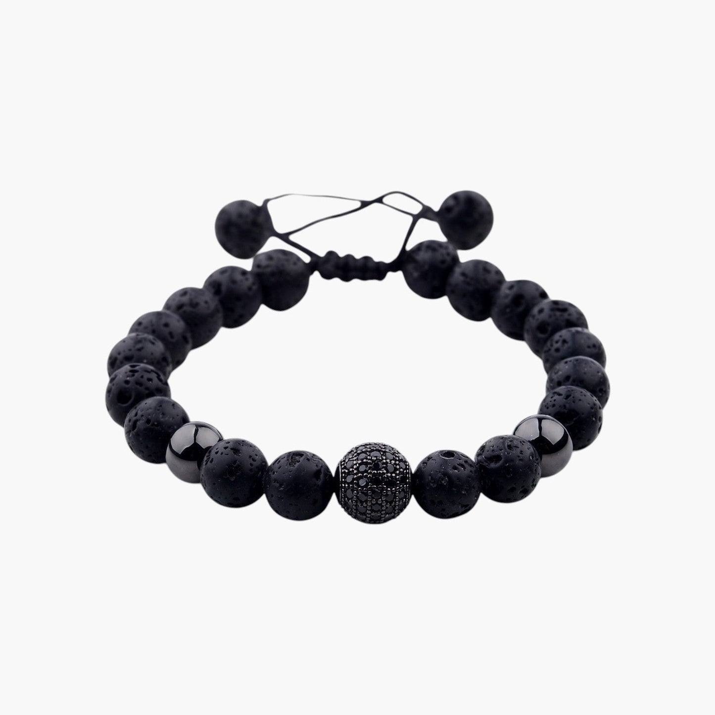 Pulseira em Pedra Natural com Detalhes em Zircónia