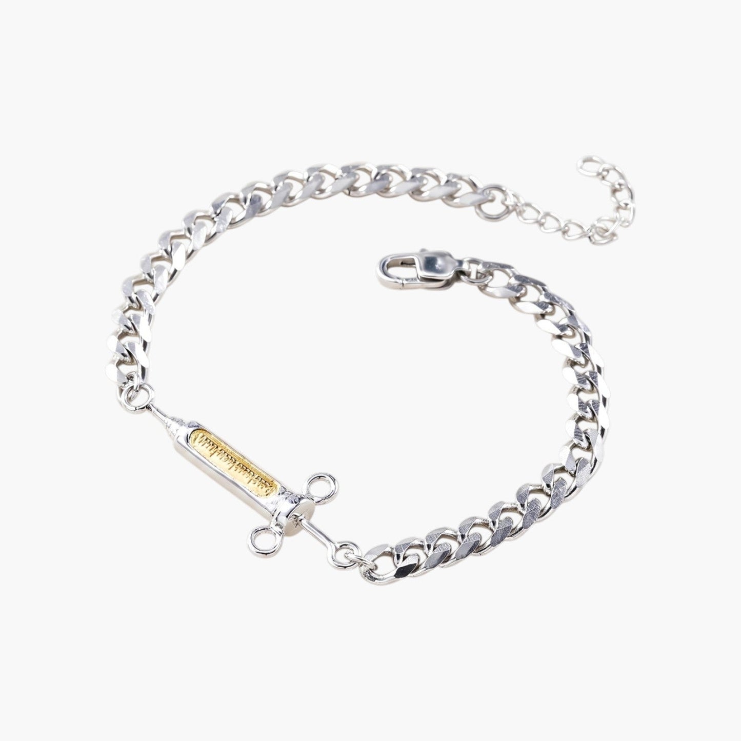Pulseira Seringa em Aço Inoxidável