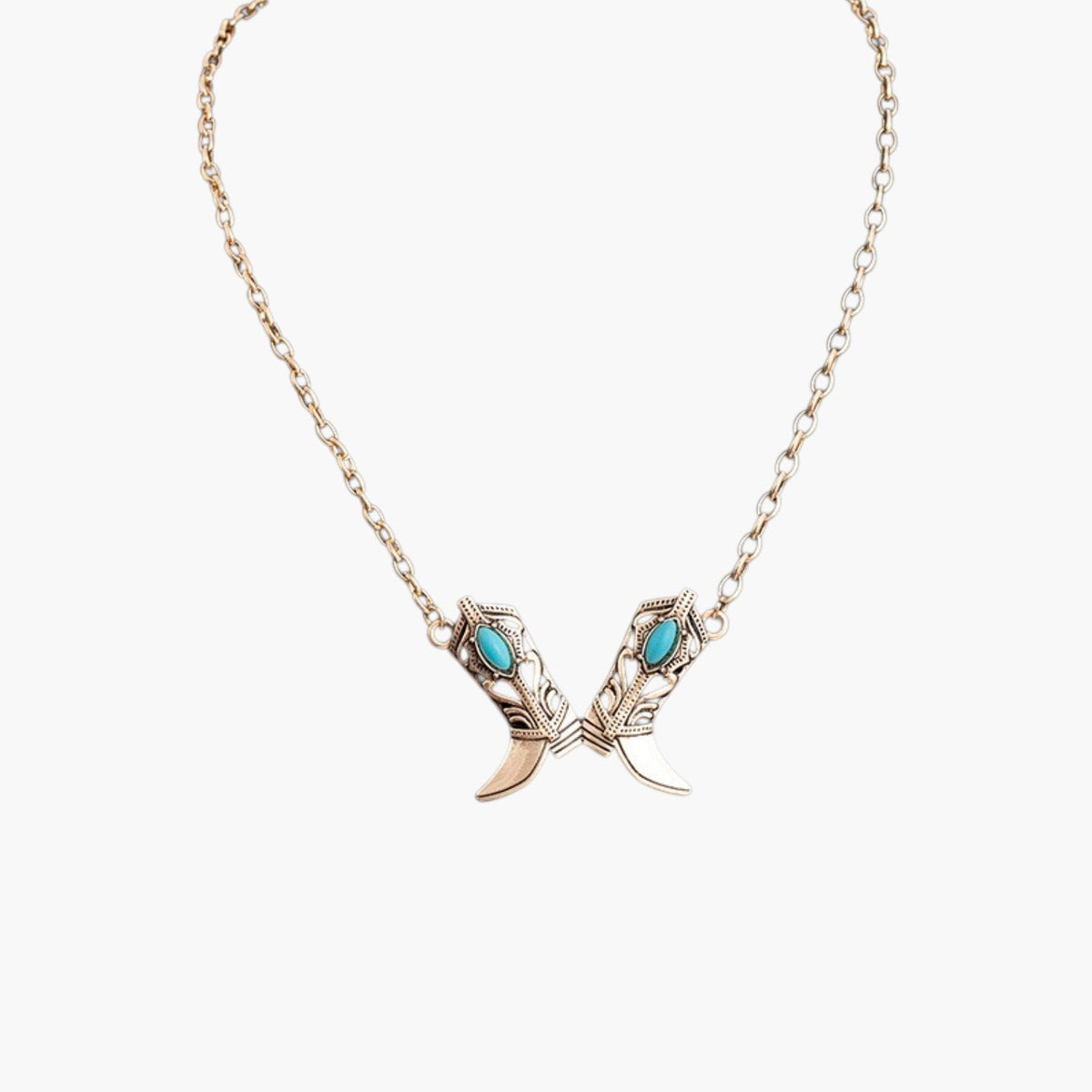 Colar Multicamadas Statement com Pendentes