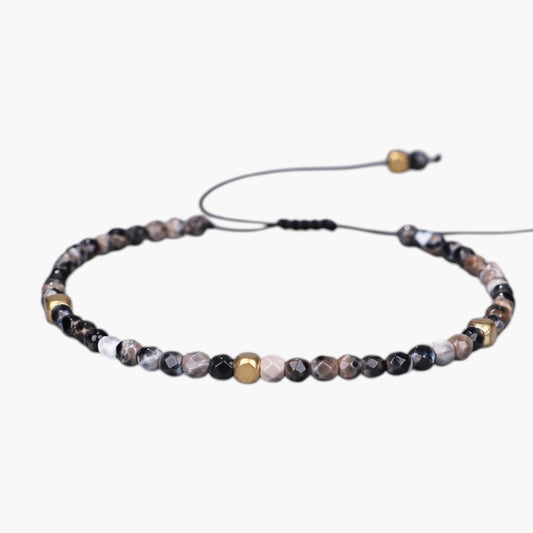 Pulseira Tibetana Ajustável em Pedra Natural