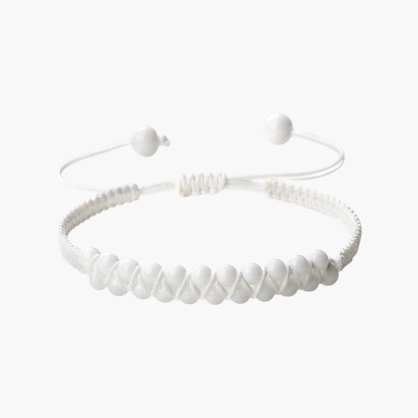 Pulseira Boho em Corda com Pedras Naturais