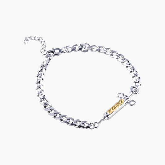 Pulseira Seringa em Aço Inoxidável