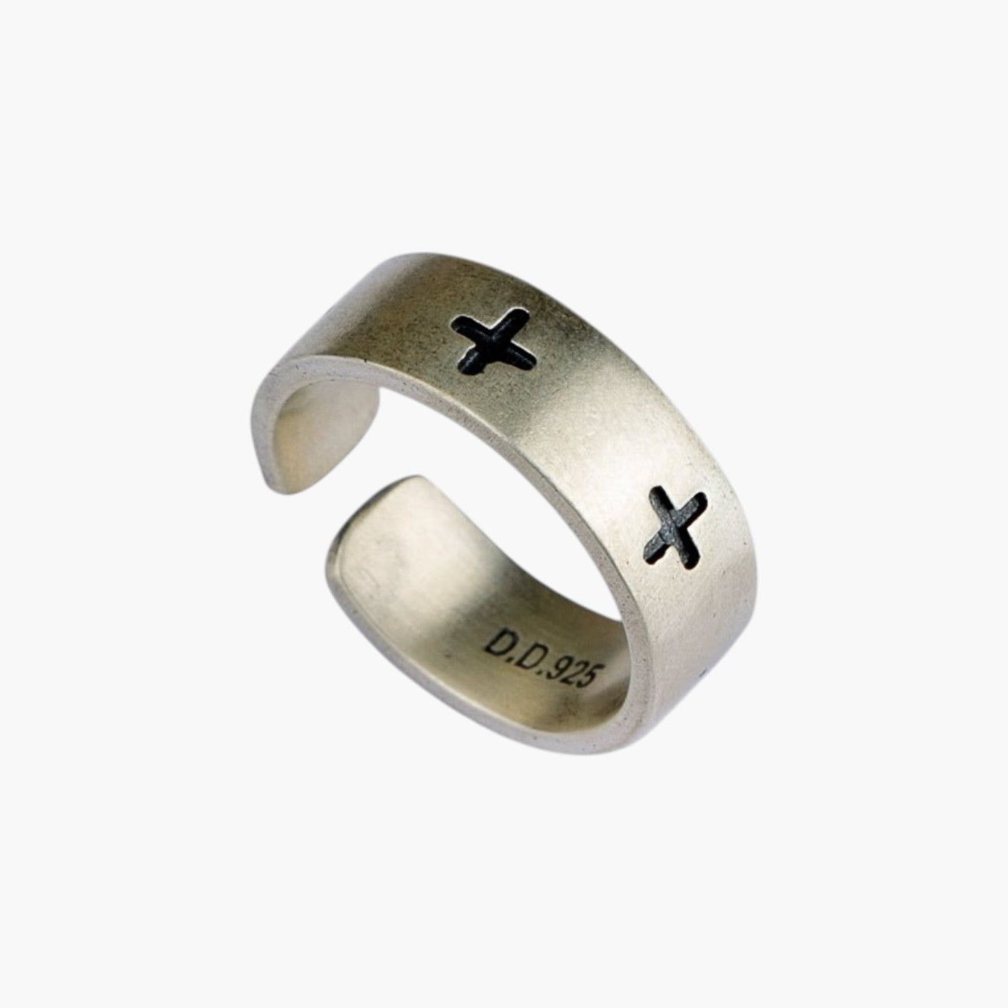 Anel Signature Cross em Prata de Lei 925