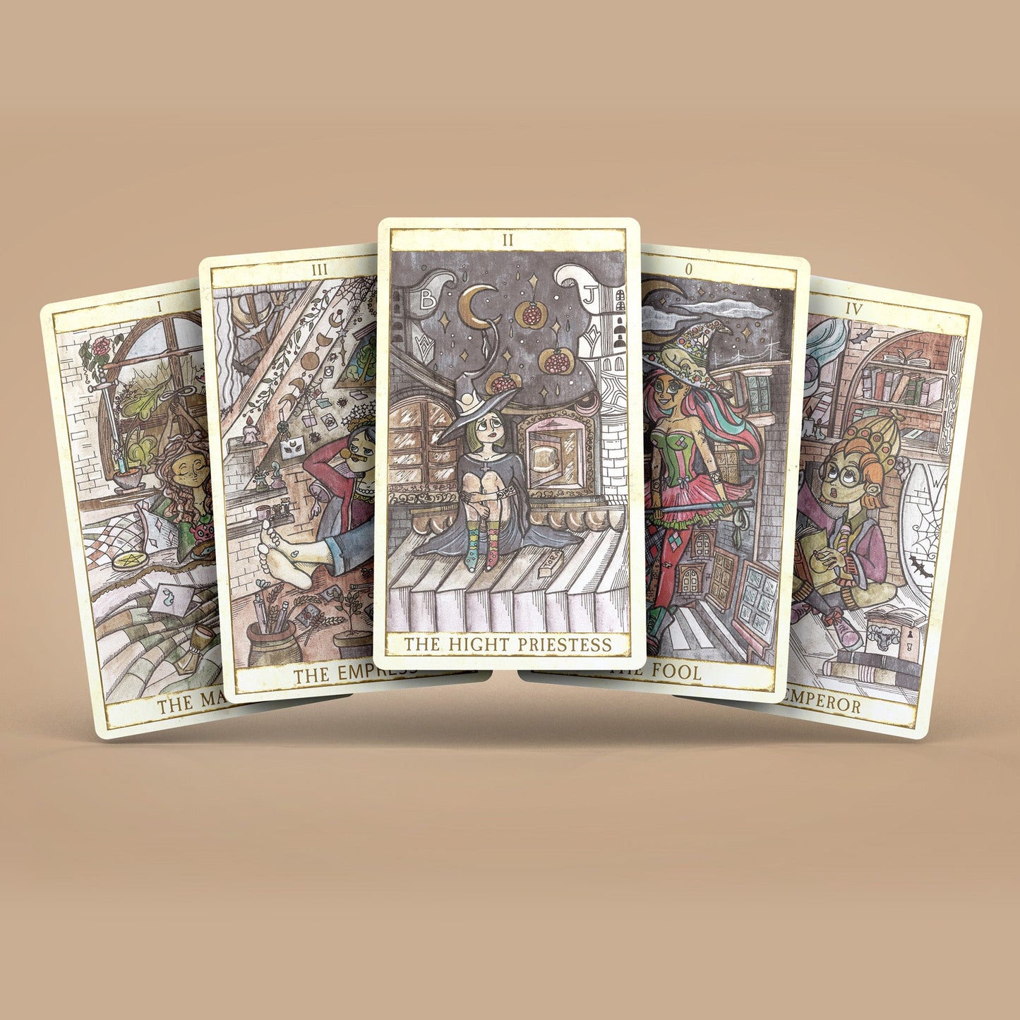 Tarot of Spells and Potions 78+2 Extra Cards Deck with Guidebook