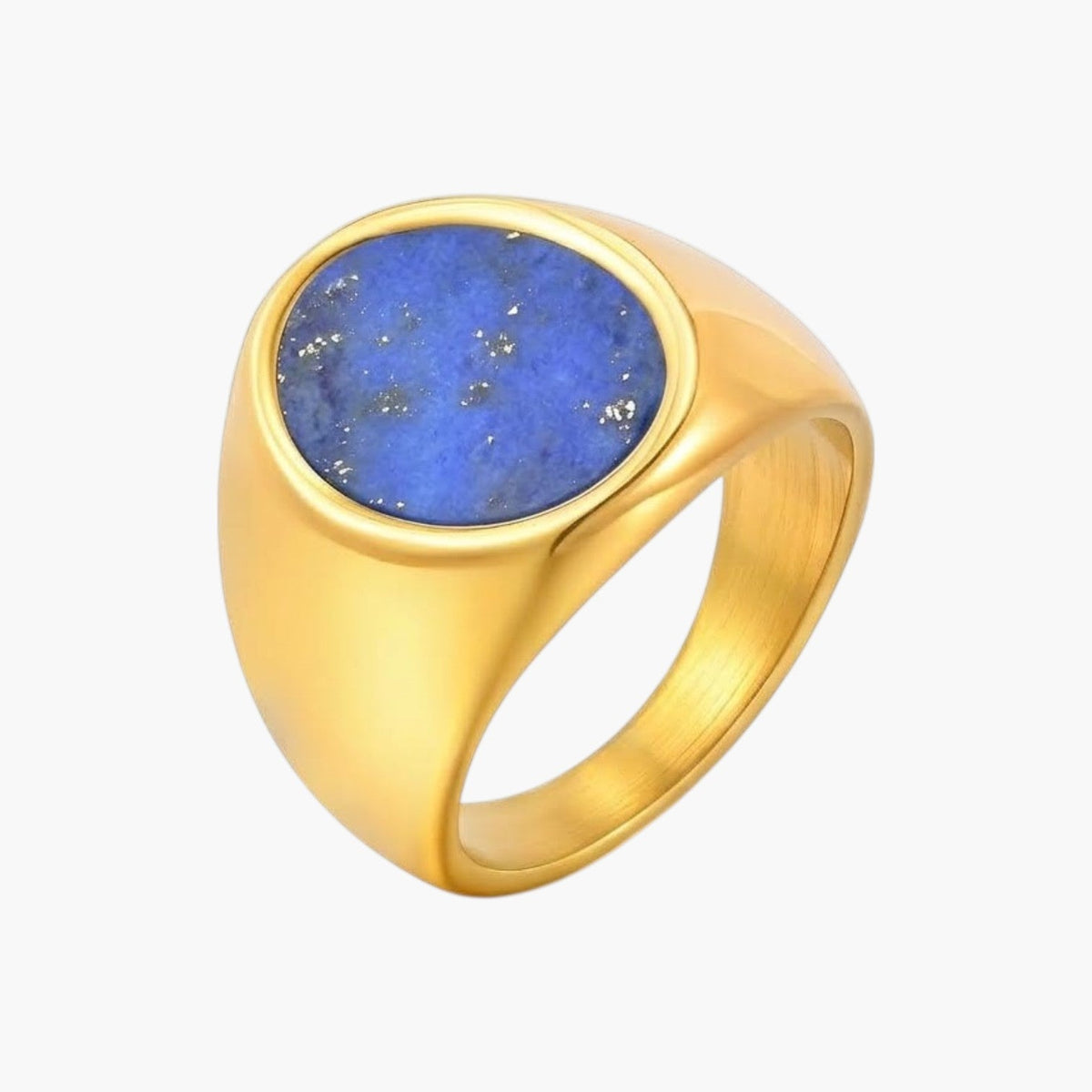 Anel Signet Clássico em Aço Inoxidável