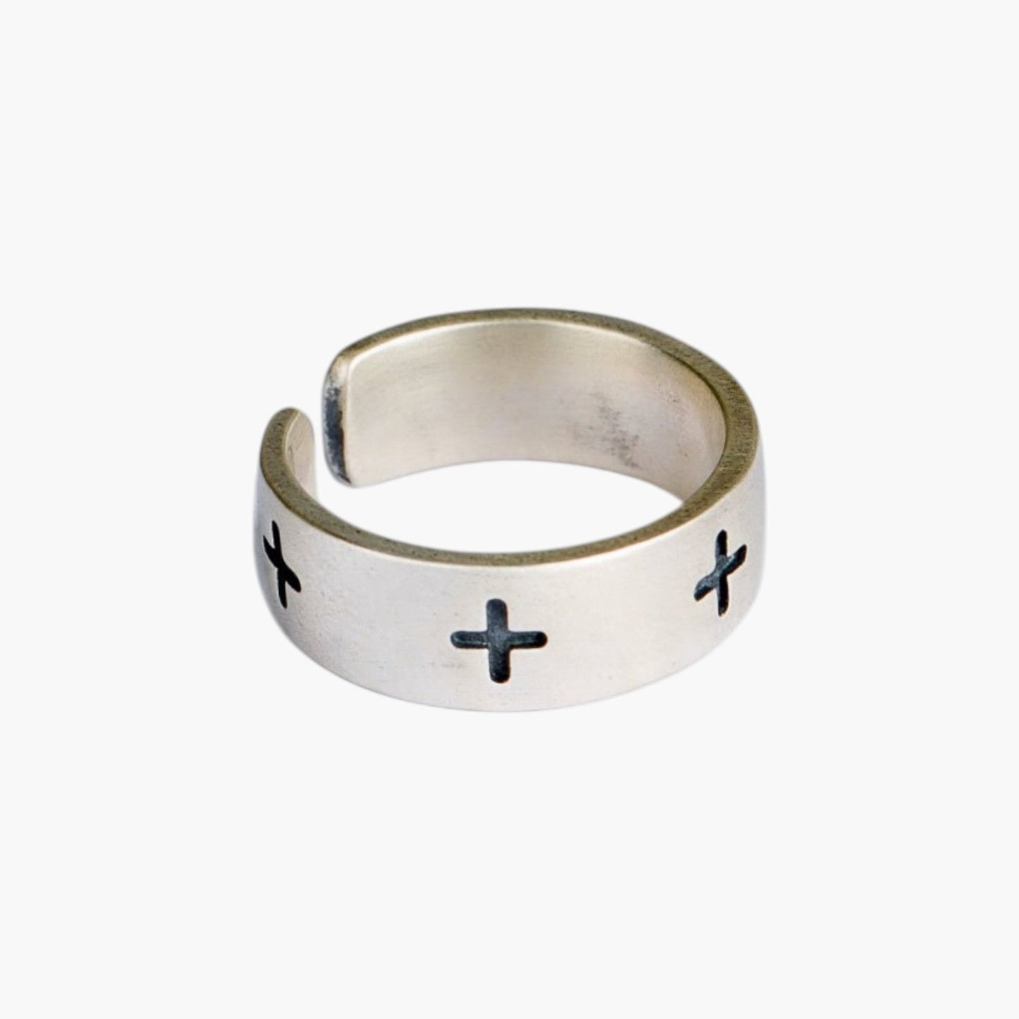 Anel Signature Cross em Prata de Lei 925