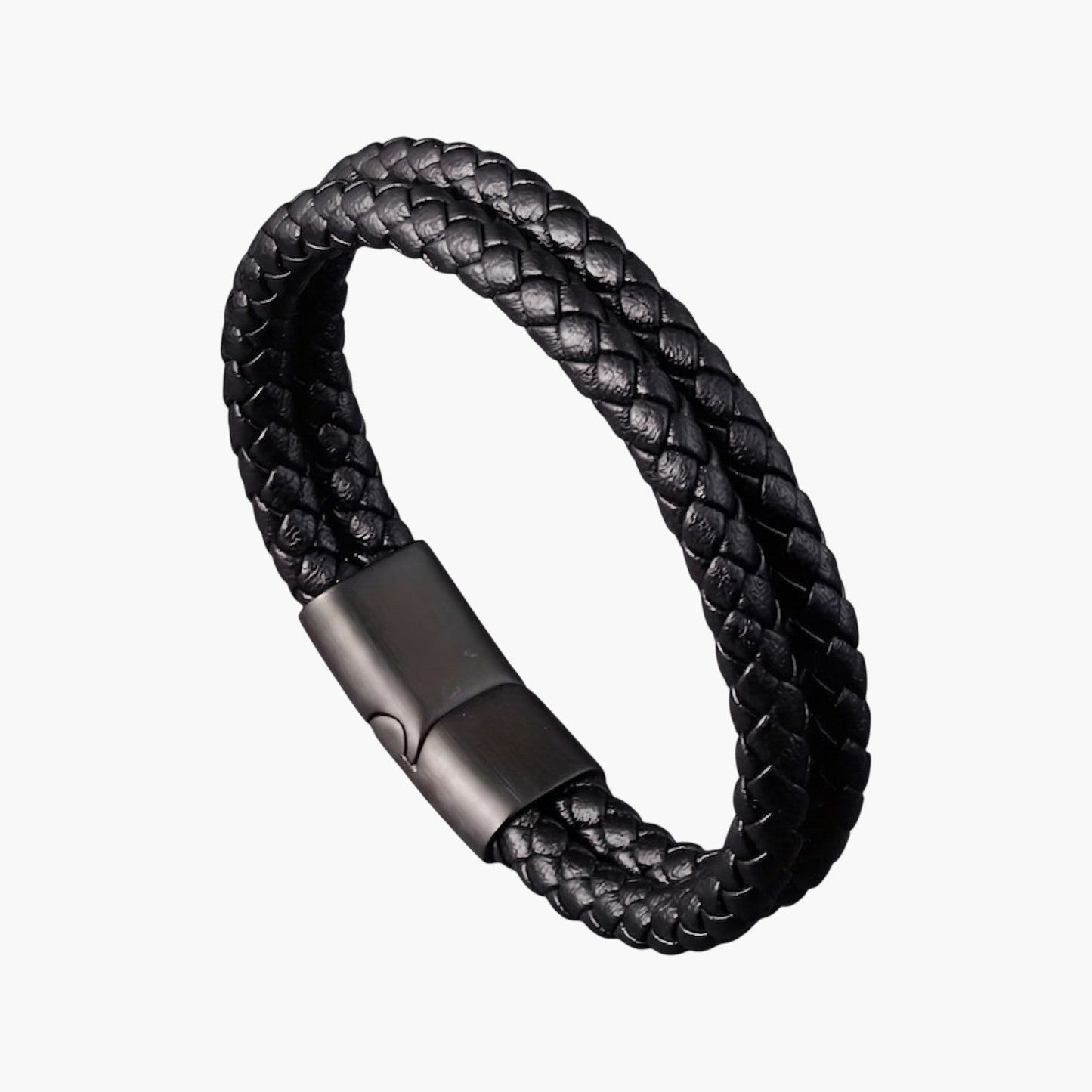Pulseira de Couro Multicamadas