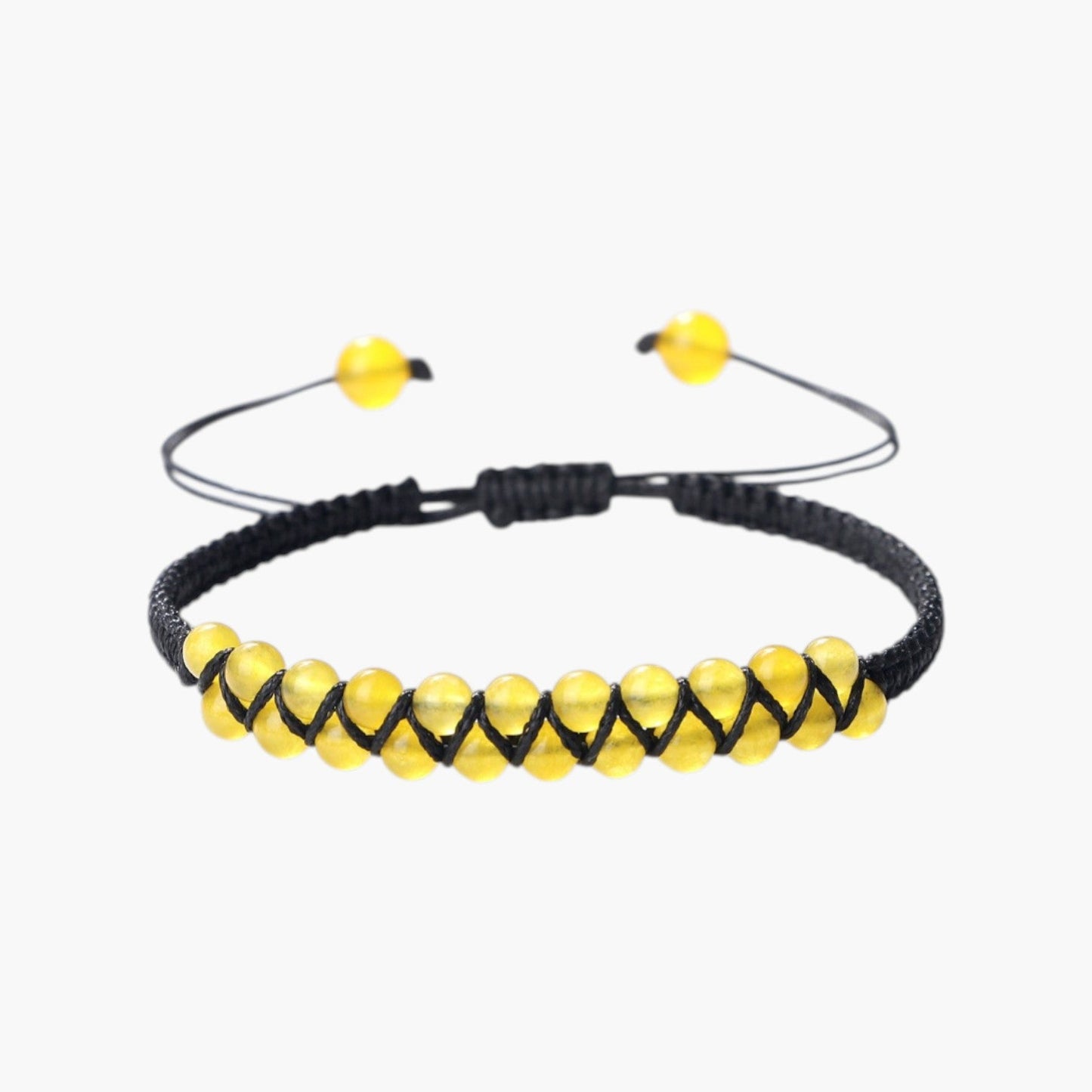 Pulseira Boho em Corda com Pedras Naturais
