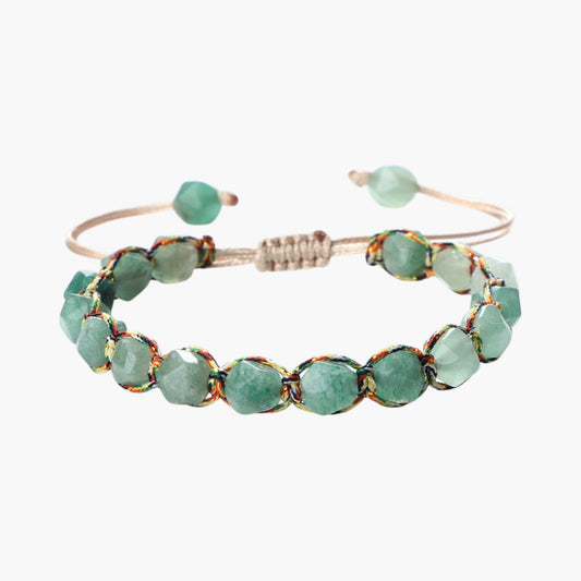 Pulseira de Pedra Natural Facetada