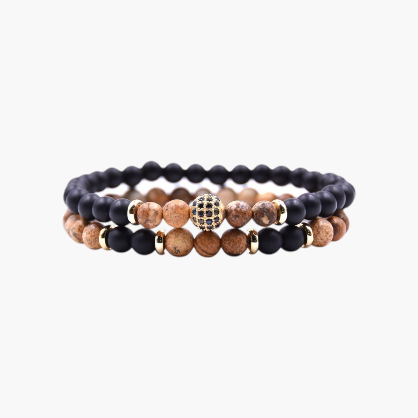 Conjunto de Pulseiras Legacy em Pedra Natural