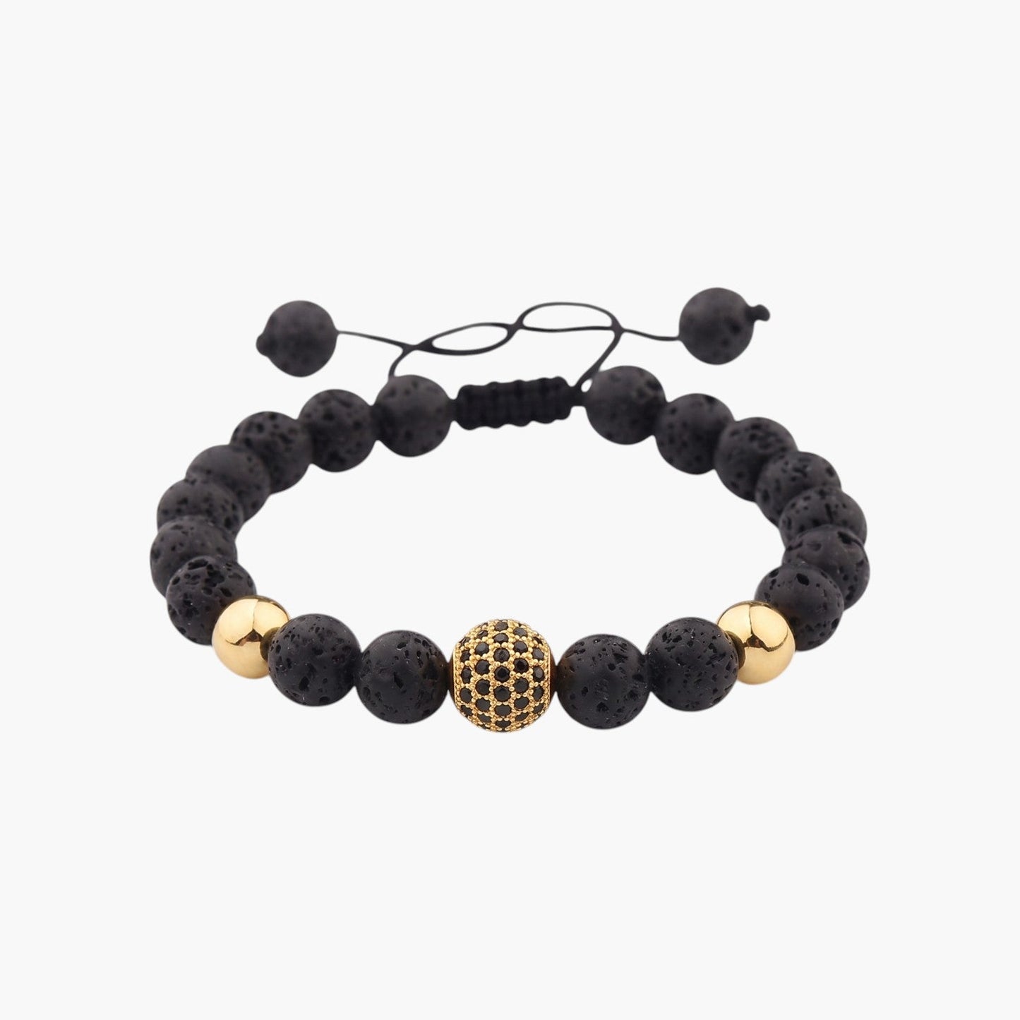 Pulseira em Pedra Natural com Detalhes em Zircónia