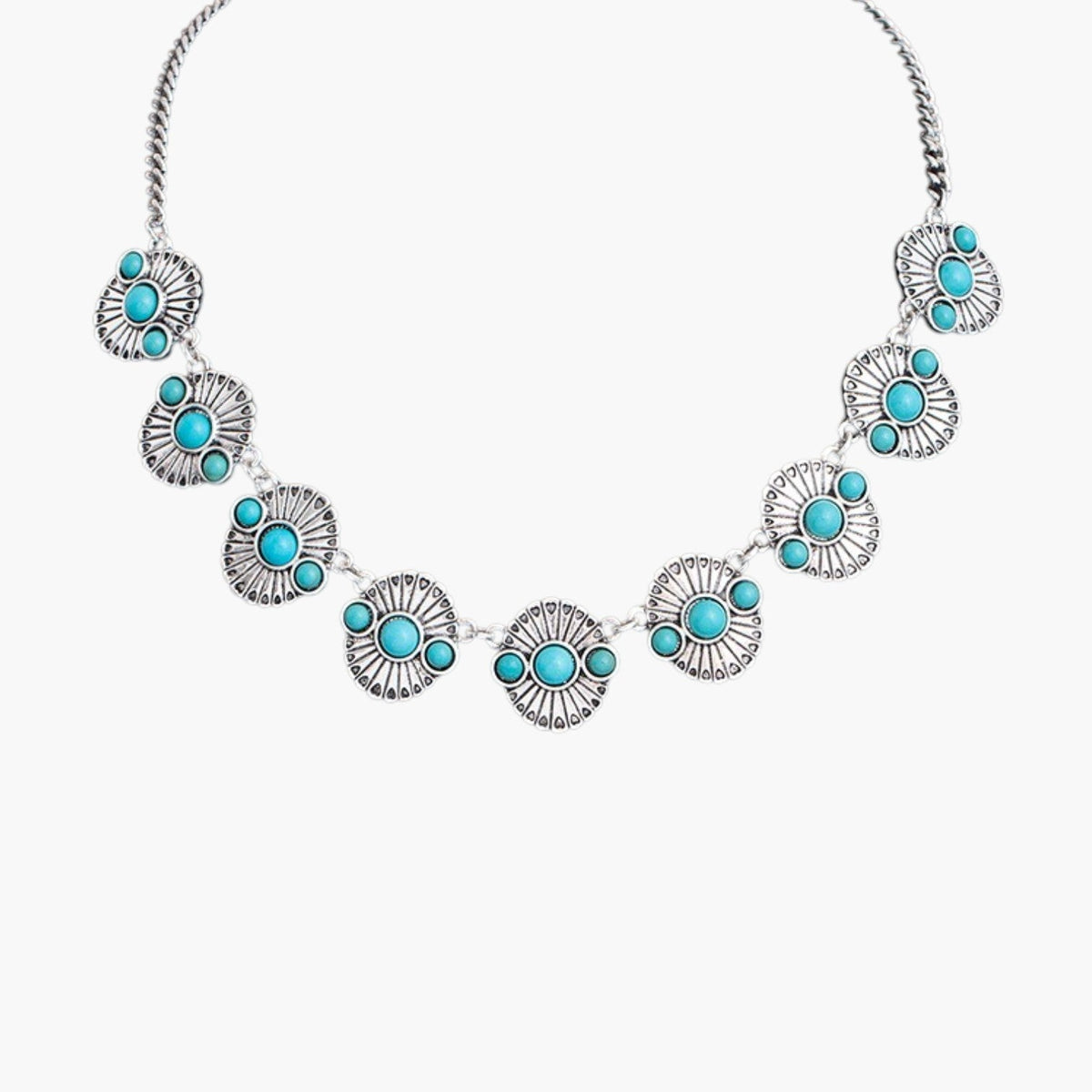 Colar Multicamadas Statement com Pendentes
