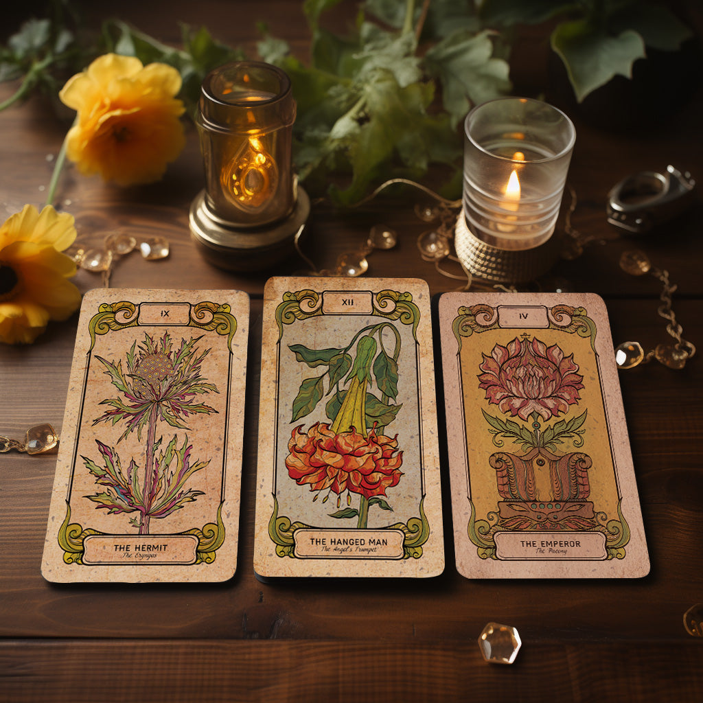 Botanica Oculta Tarot Deck: 78+2 Cards & Guidebook on Plant Magic & Herbal Symbolism