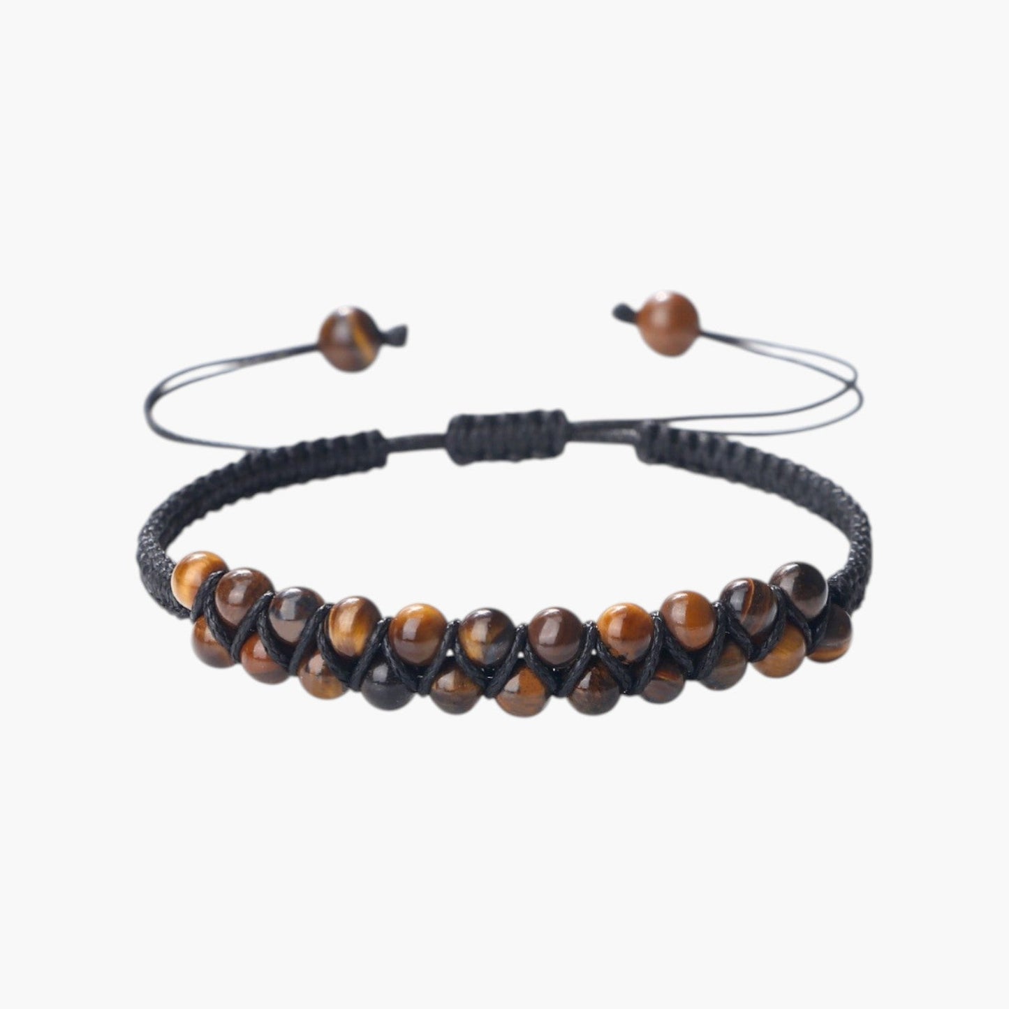 Pulseira Boho em Corda com Pedras Naturais
