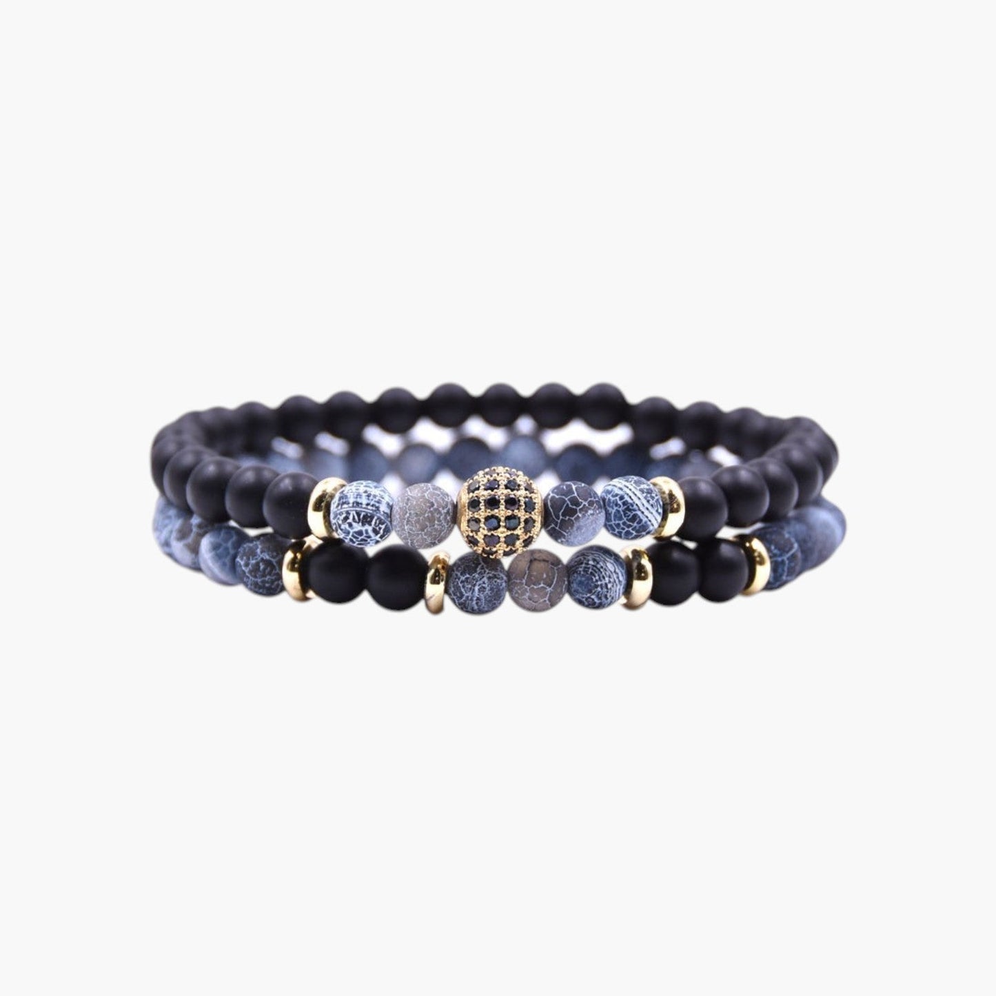 Conjunto de Pulseiras Legacy em Pedra Natural
