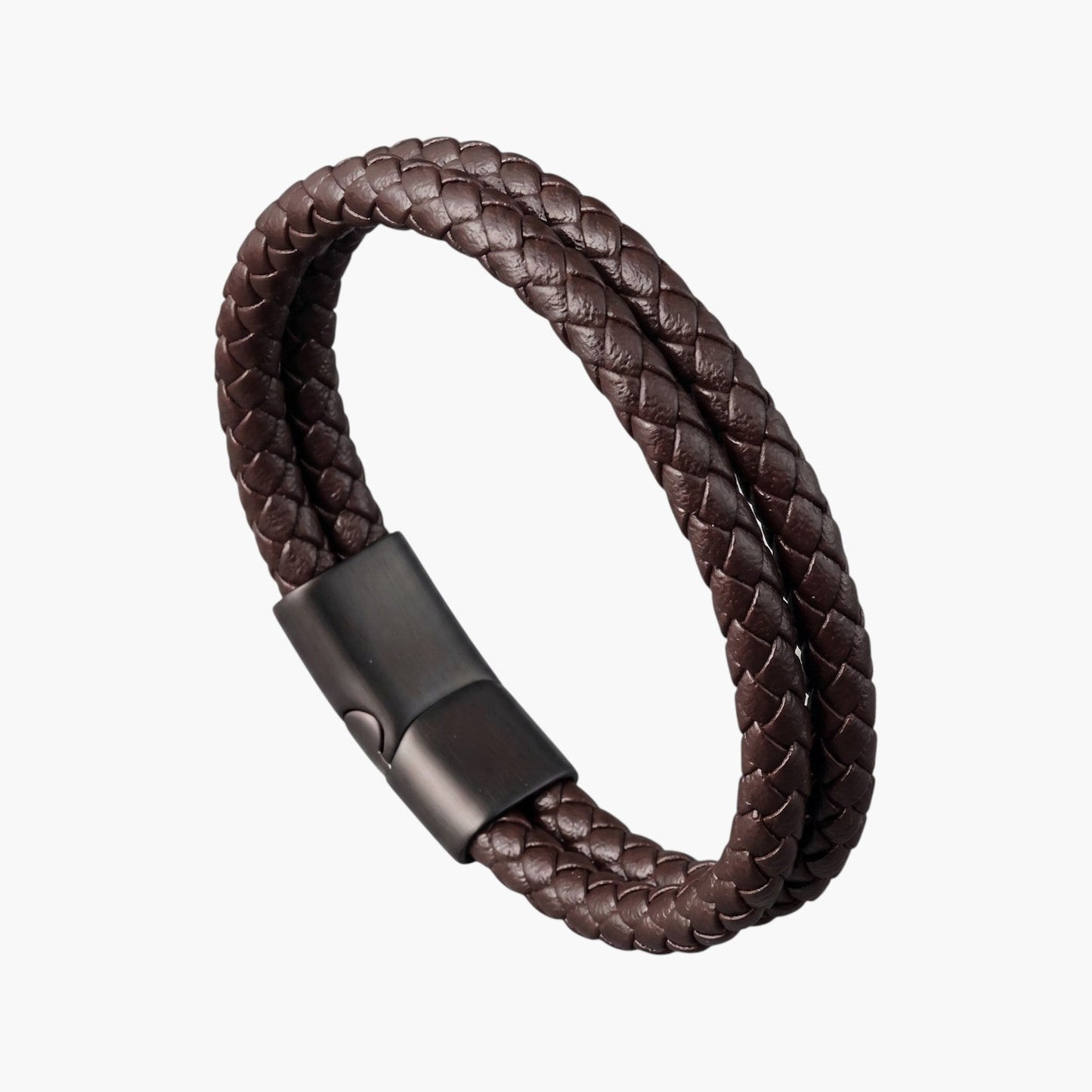 Pulseira de Couro Multicamadas