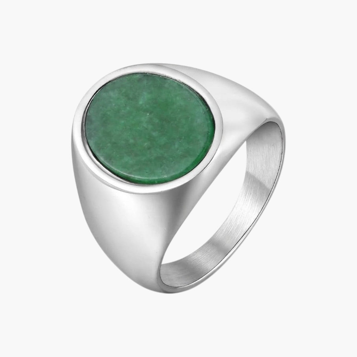Anel Signet Clássico em Aço Inoxidável