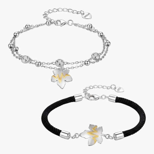 Pulseira de Casal em Prata de Lei 925