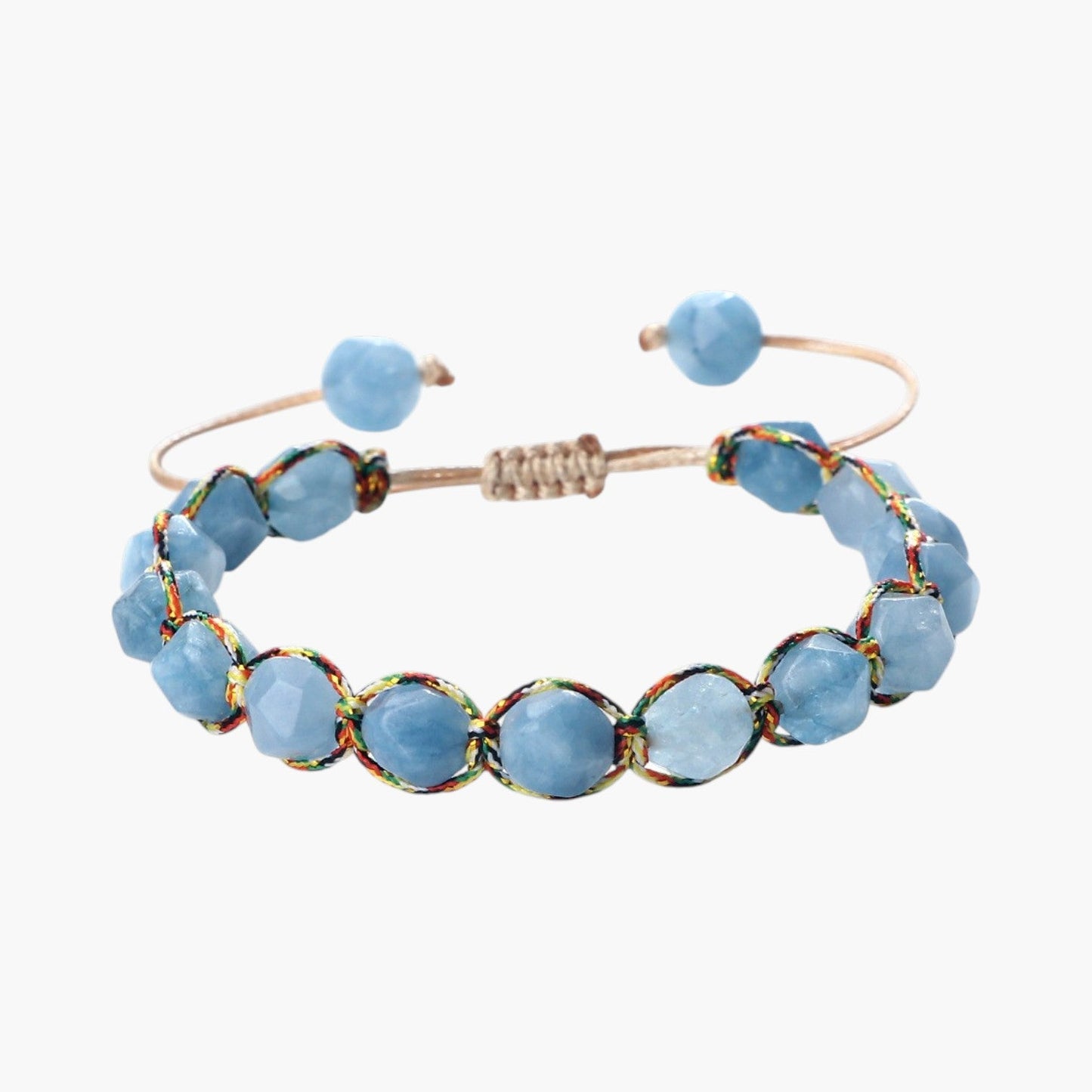 Pulseira de Pedra Natural Facetada