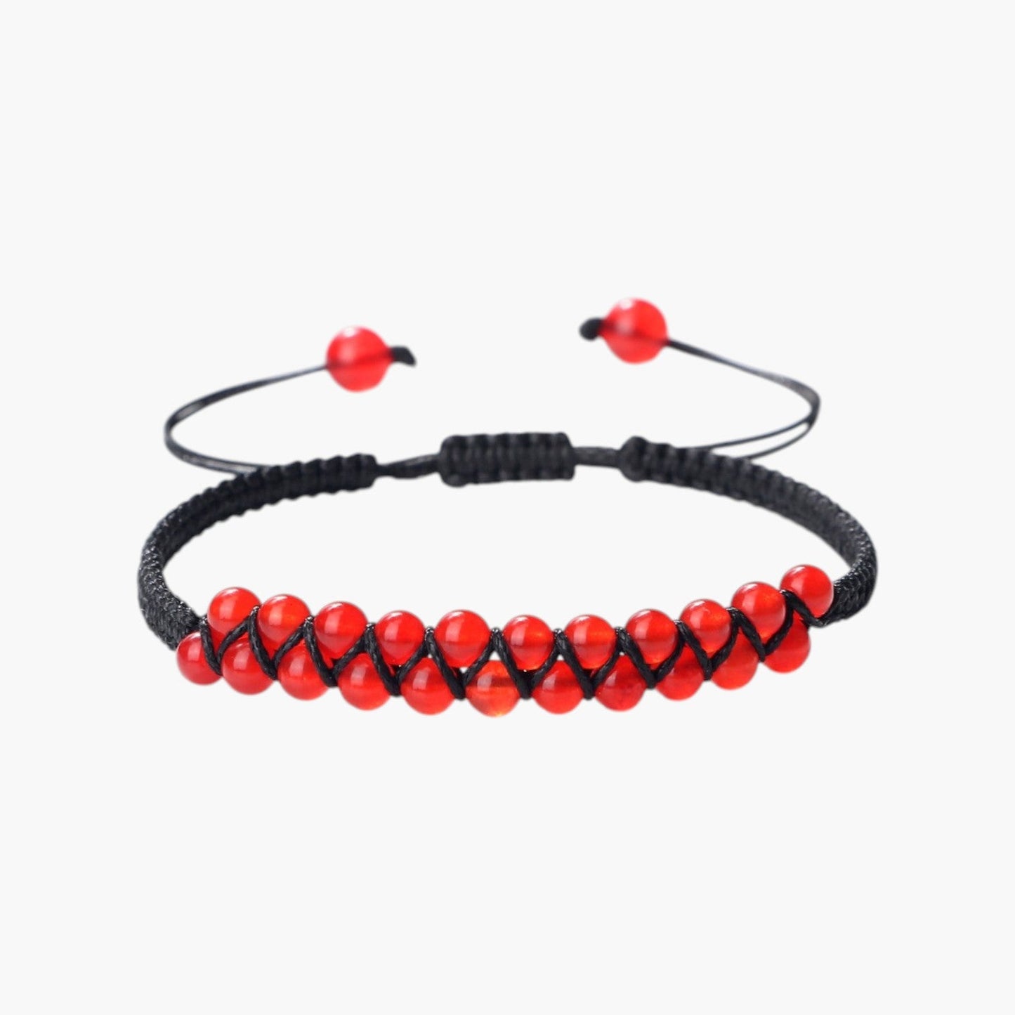 Pulseira Boho em Corda com Pedras Naturais