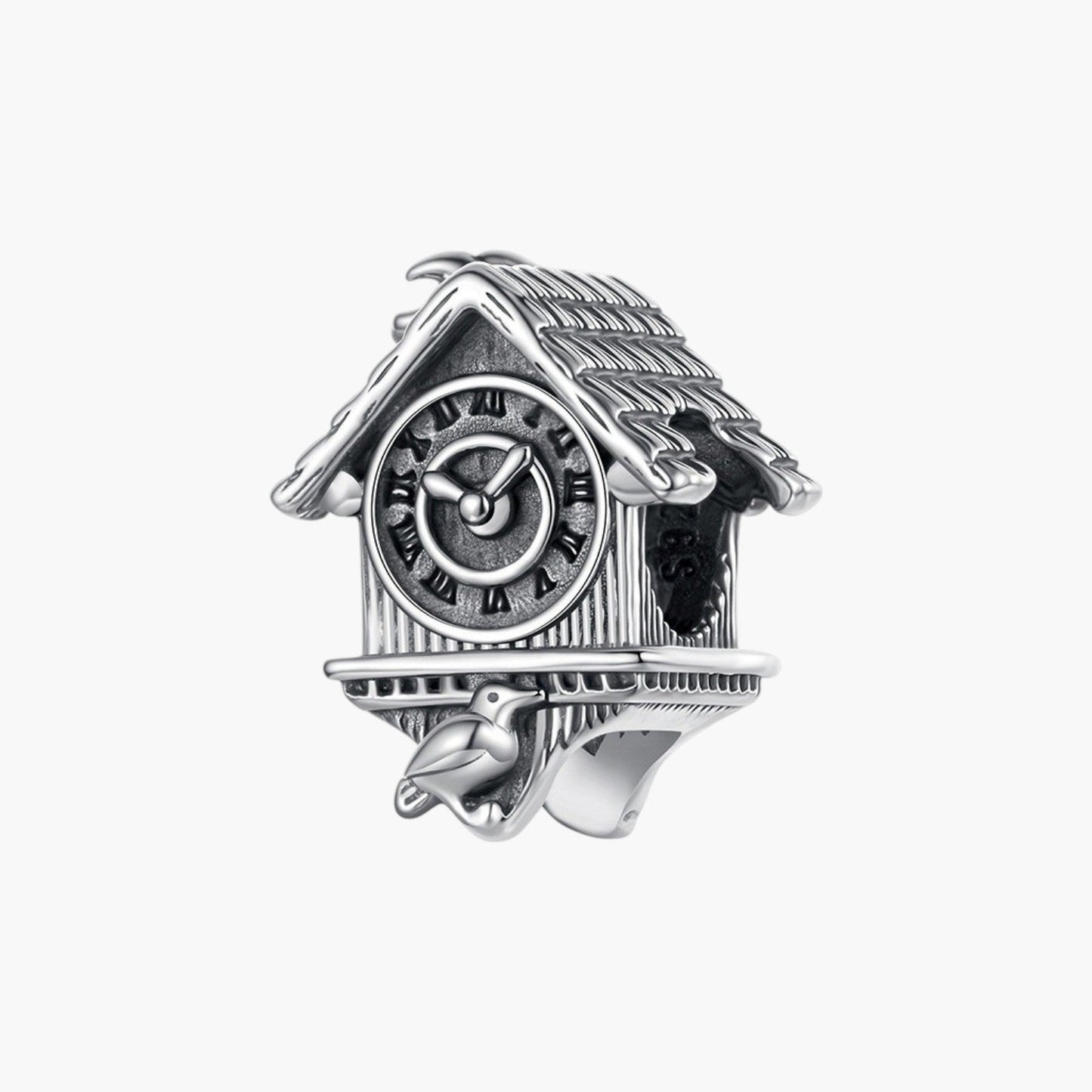 Charm Relógio Cuco em Prata de Lei 925