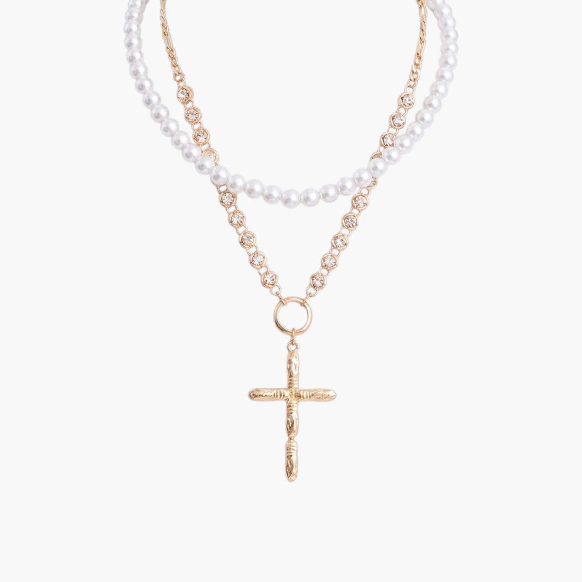 Colar Multicamadas Statement com Pendentes