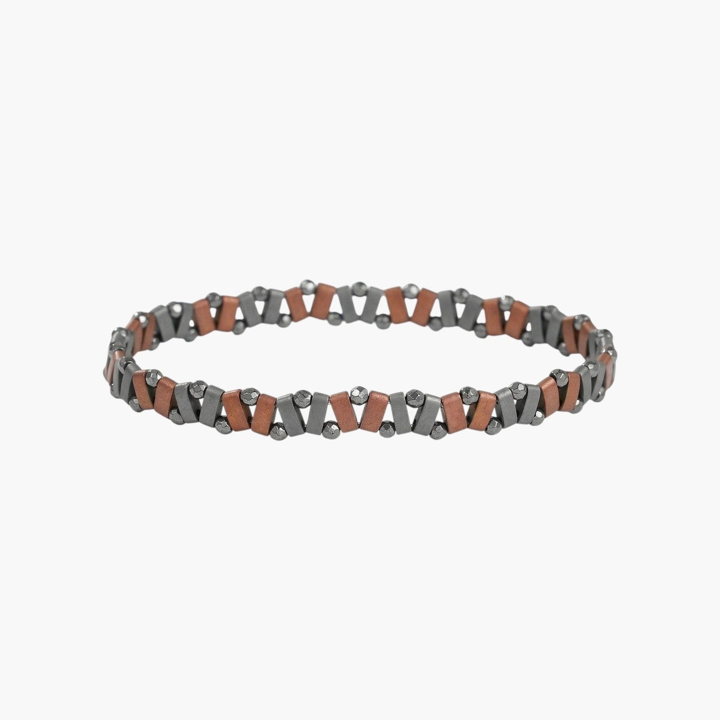 Pulseira Artesanal com Ónix Negro e Obsidiana
