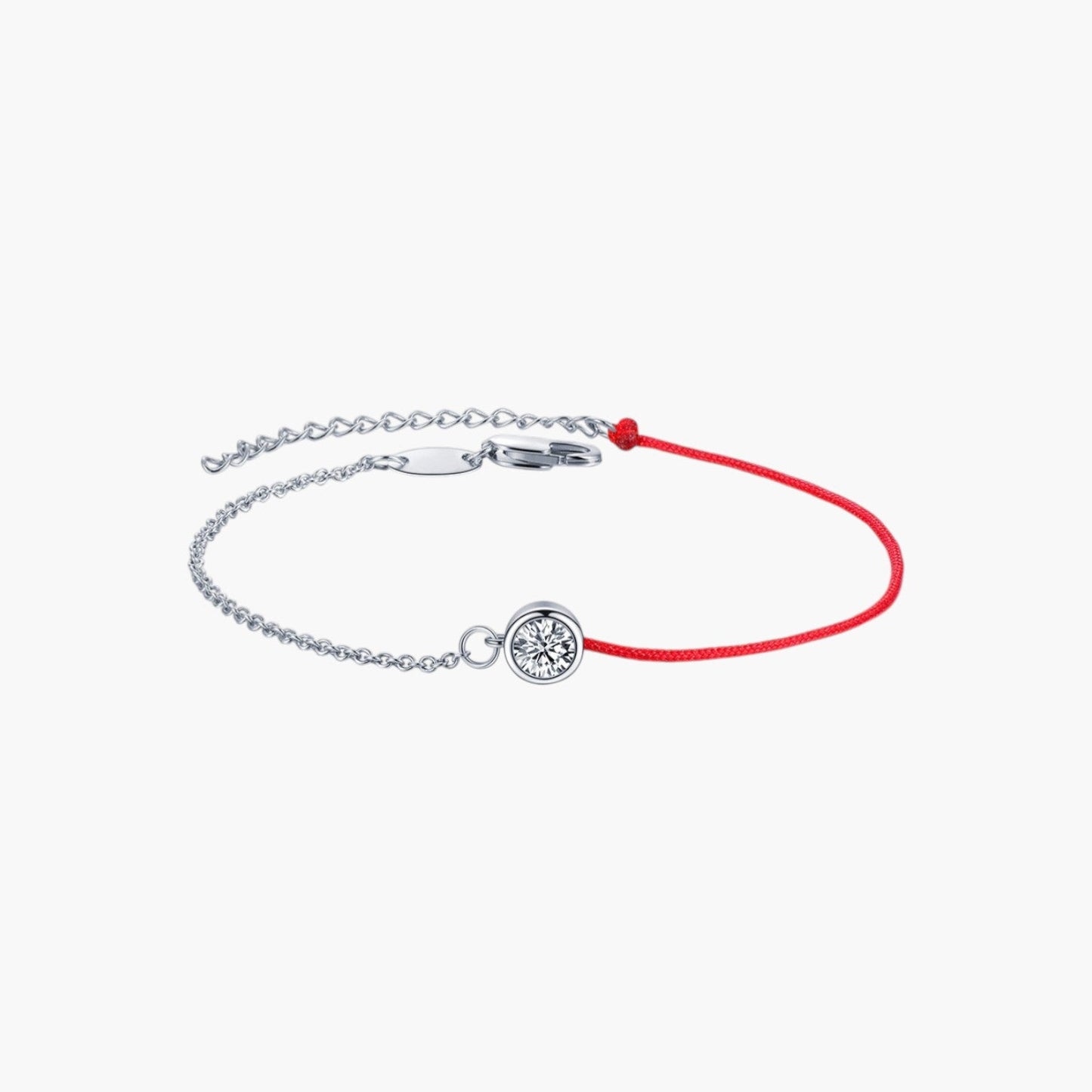 Pulseira em Corda com Zircónia