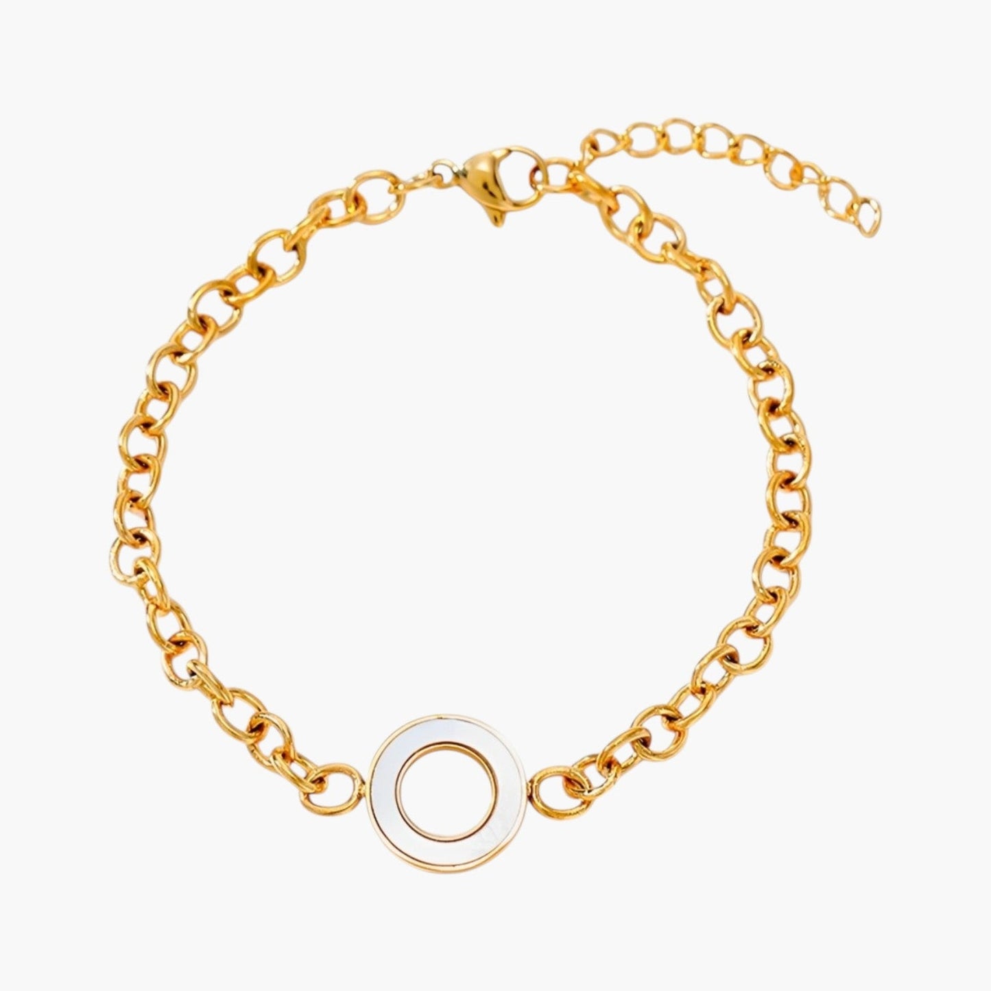 Pulseira Geométrica em Aço Inoxidável