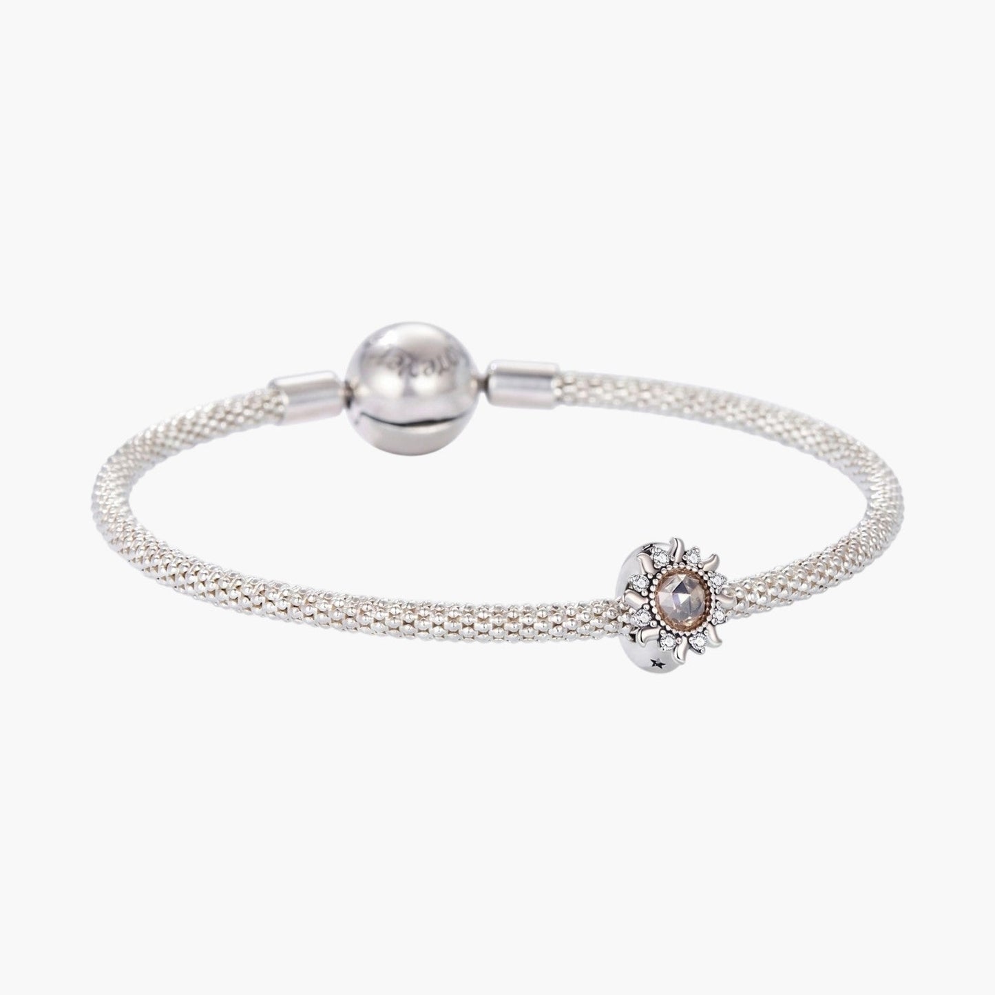 Charm Girassol em Prata de Lei 925 com Zircónias