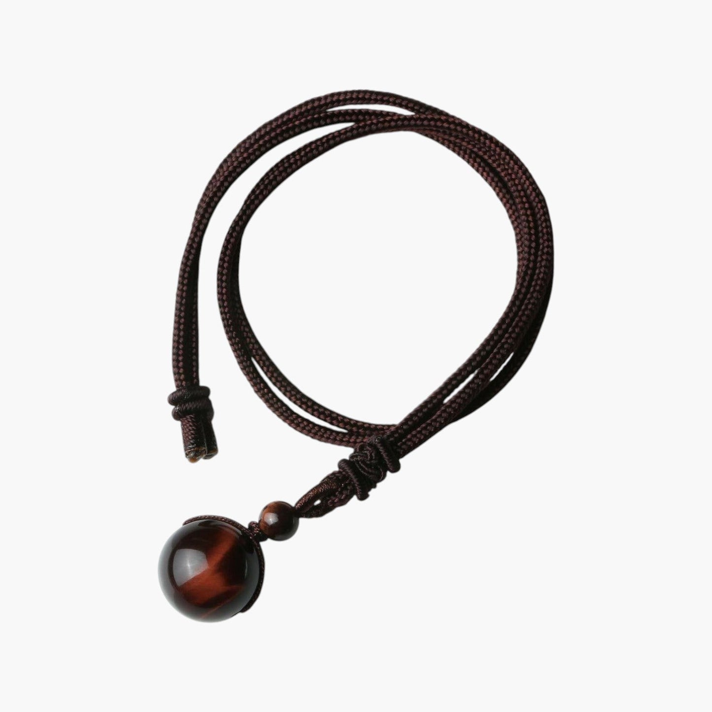 Colar com Pendente de Obsidiana Natural e Ametista