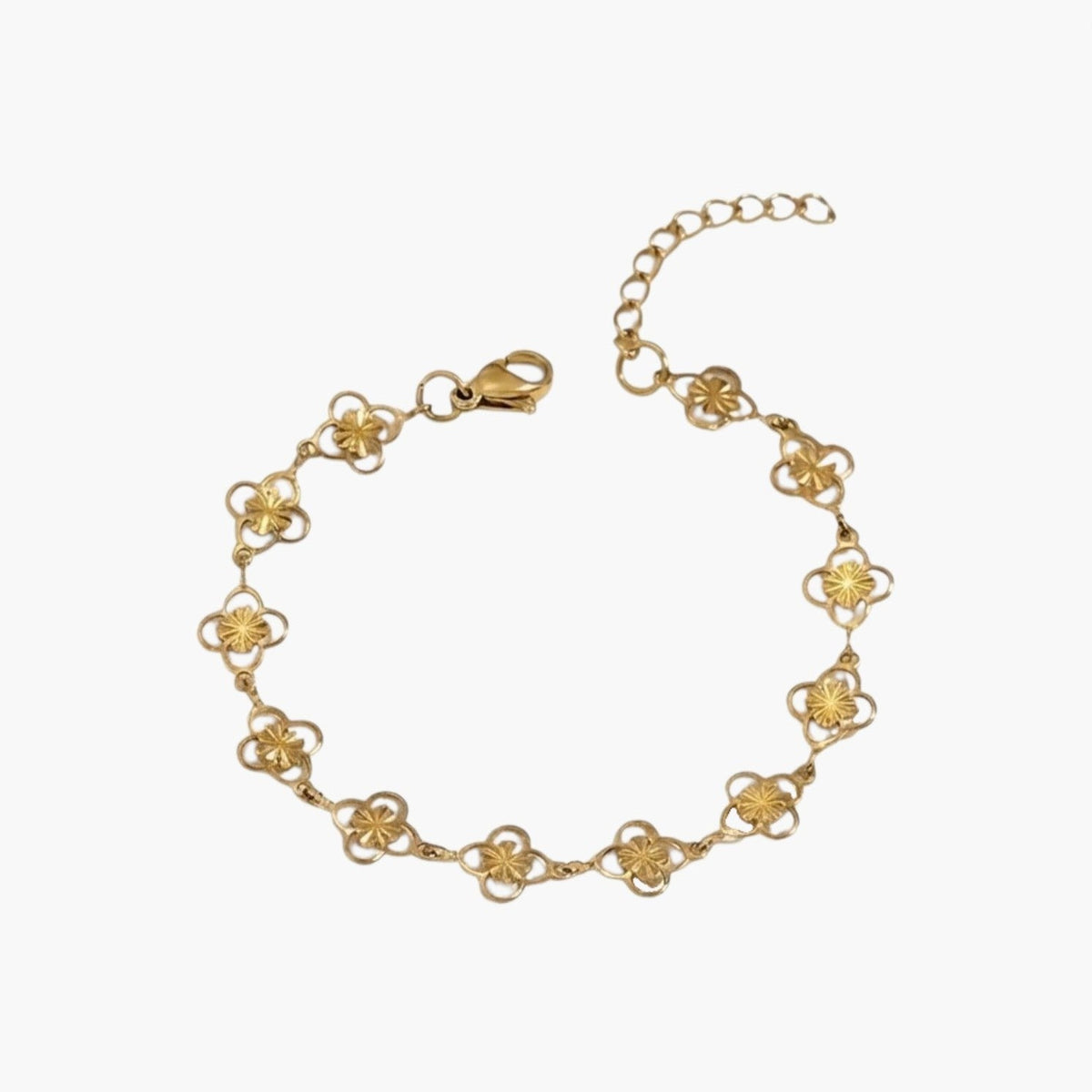 Pulseira de Design Elegante com Banho de Ouro 18K
