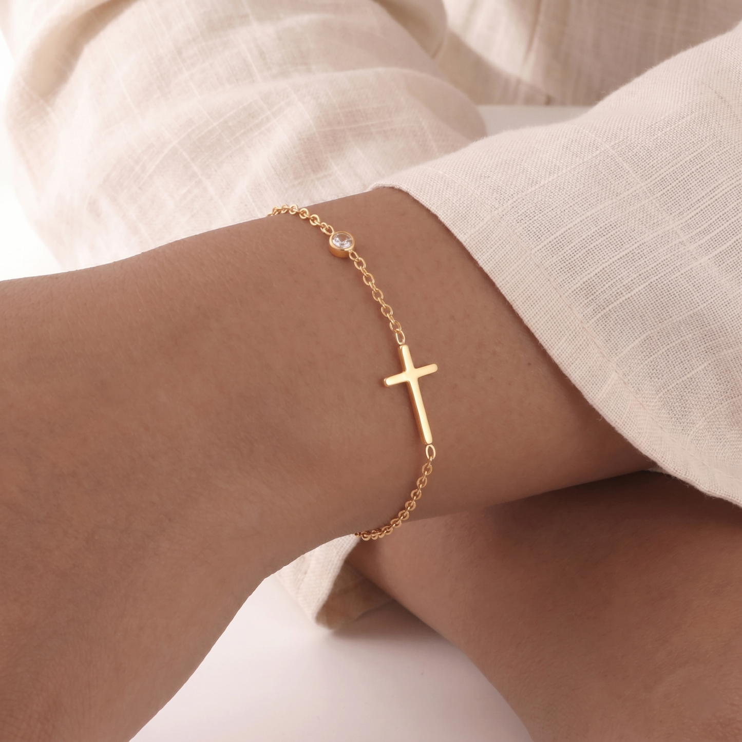 Pulseira 12 Pedras de Nascimento em Aço Inoxidável