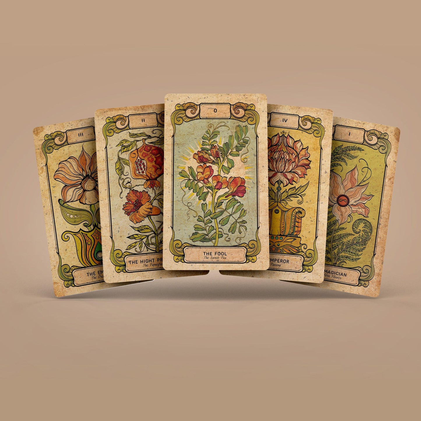 Botanica Oculta Tarot Deck: 78+2 Cards & Guidebook on Plant Magic & Herbal Symbolism