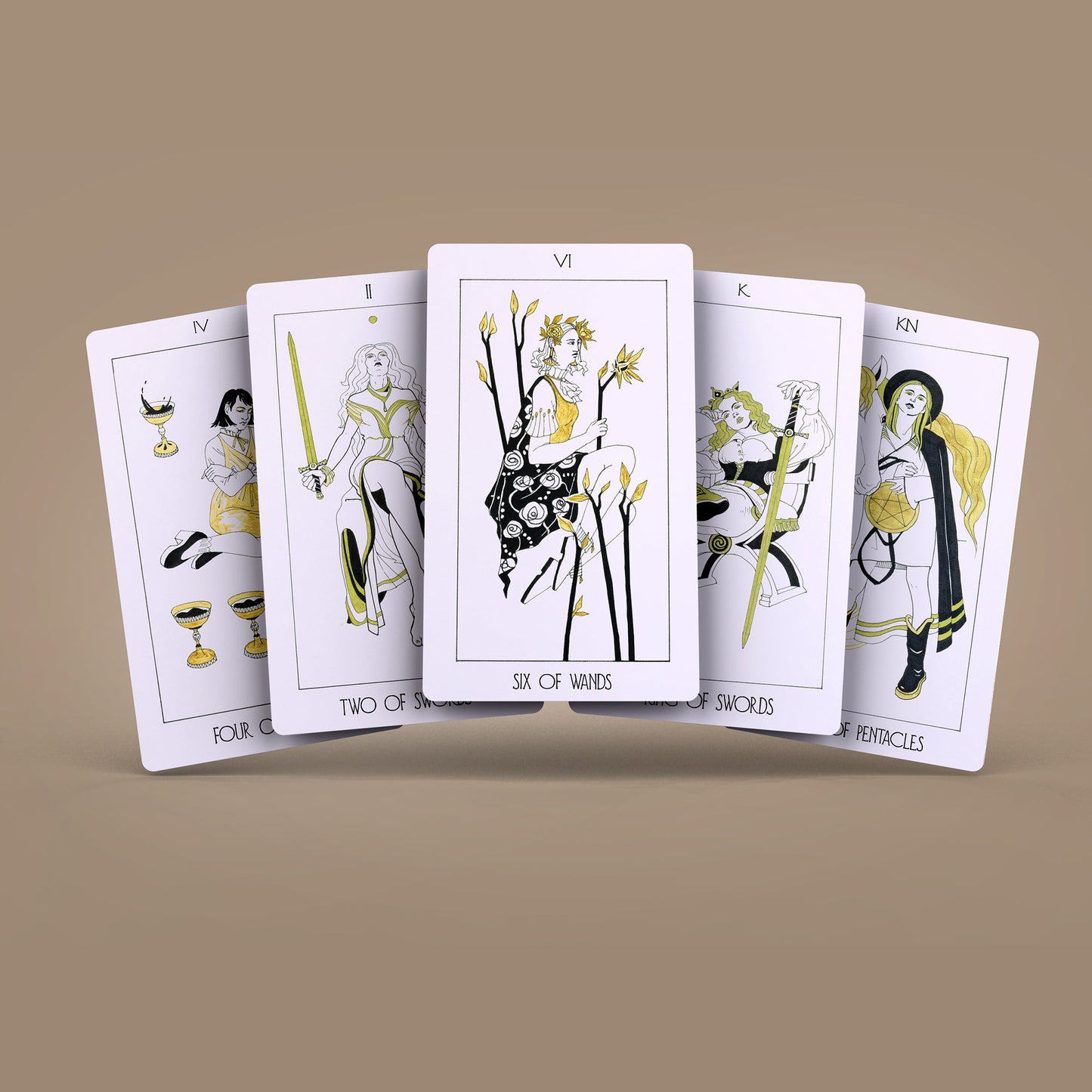 The Golden Path Tarot Cards Deck 78+2 Extra Cards with Guidebook