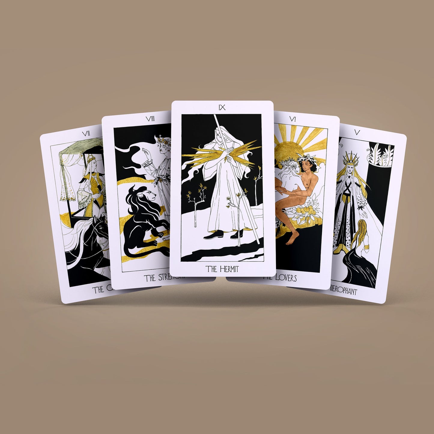 The Golden Path Tarot Cards Deck 78+2 Extra Cards with Guidebook
