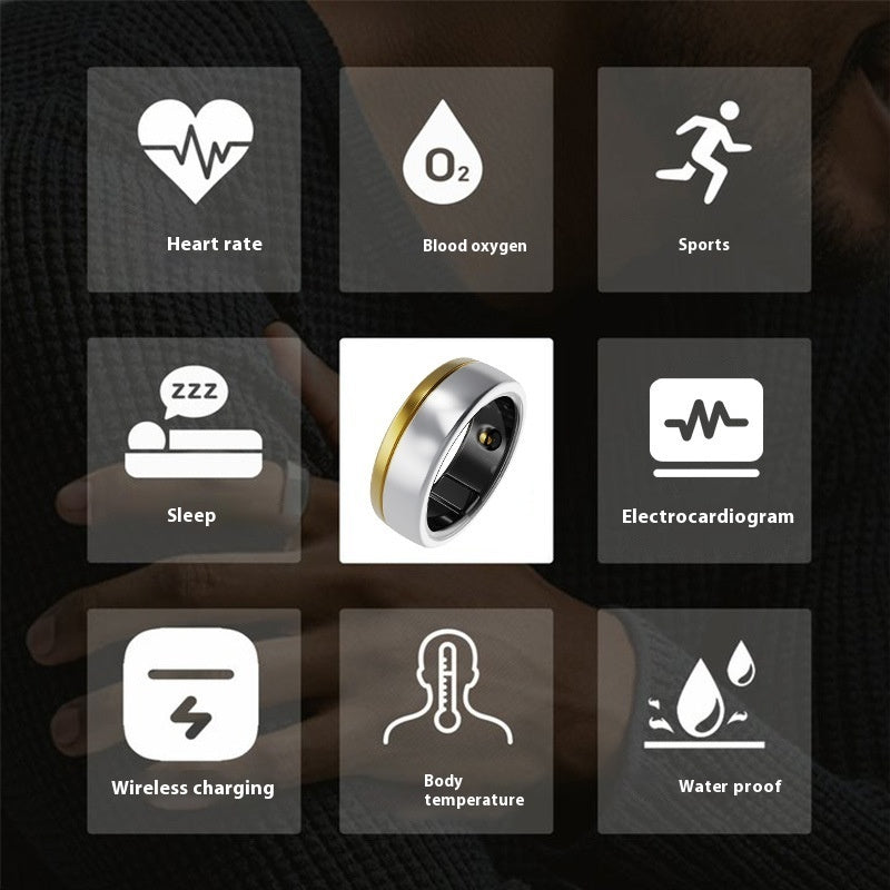 Anel Inteligente X5 com ECG e Monitorização Avançada de Saúde
