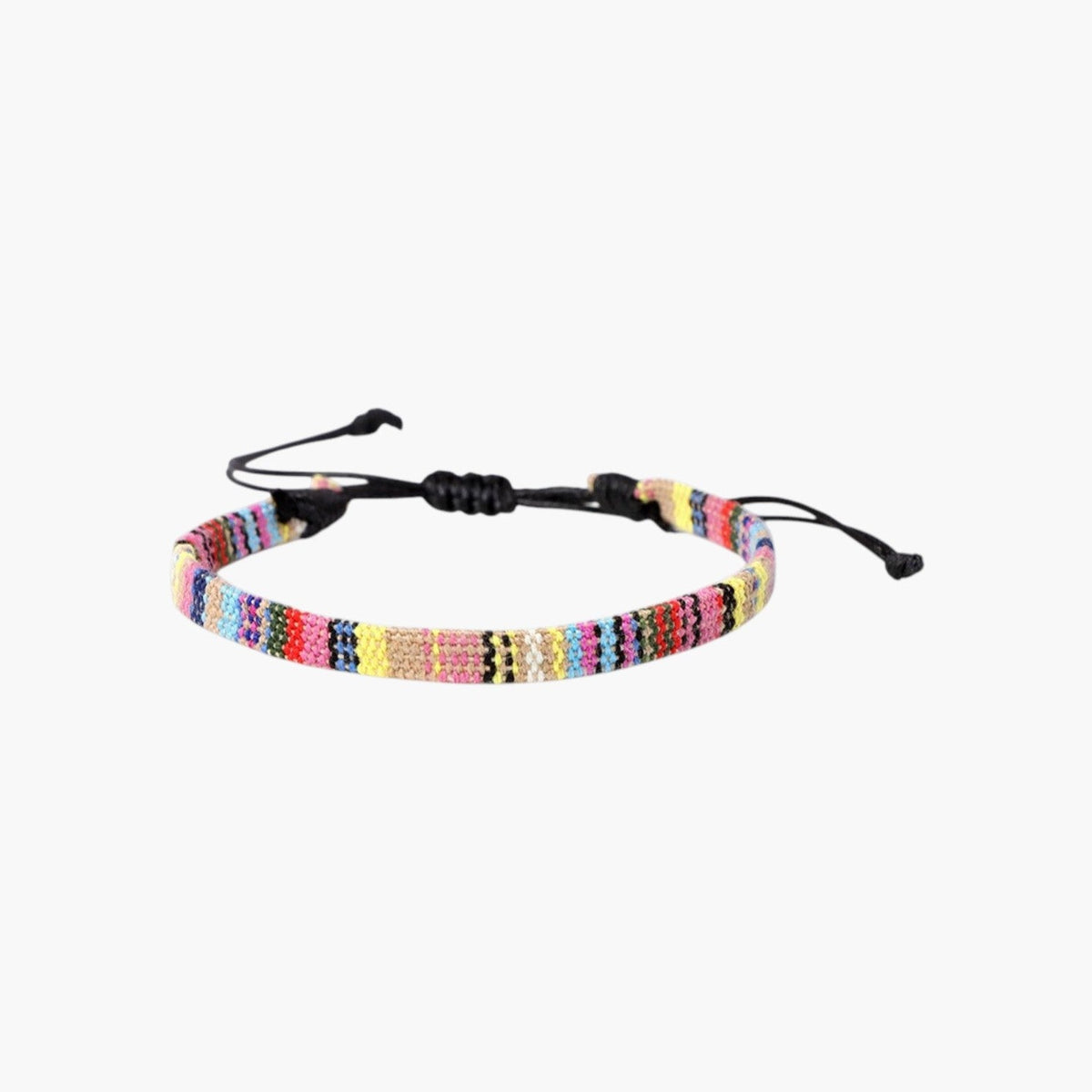 Pulseira Étnica com Padrão Colorido