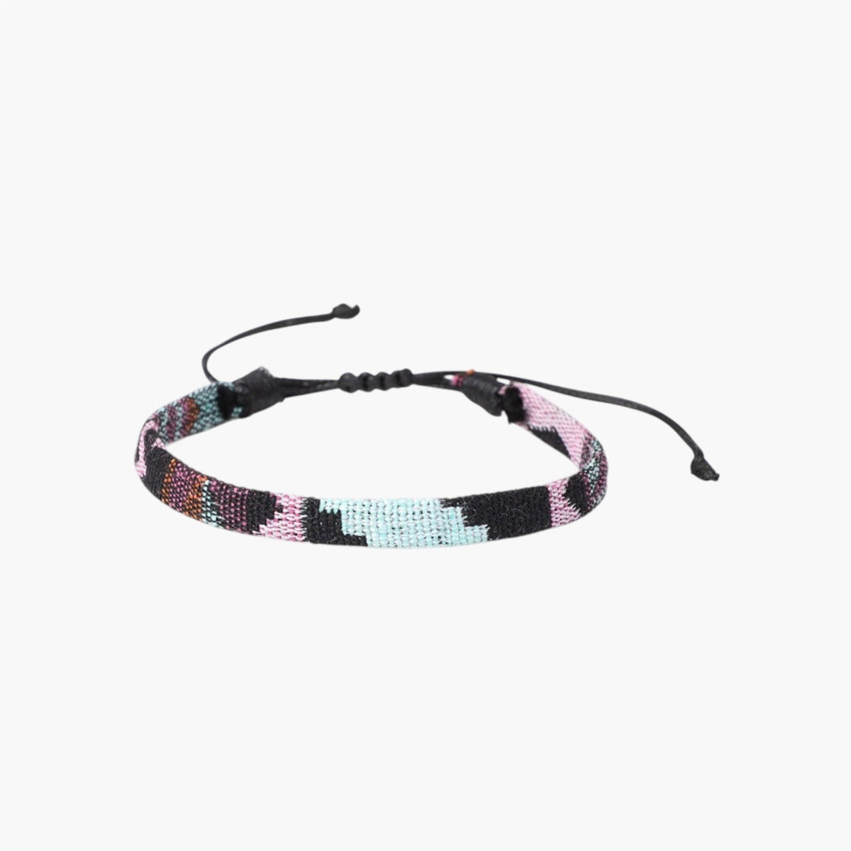Pulseira Étnica com Padrão Colorido