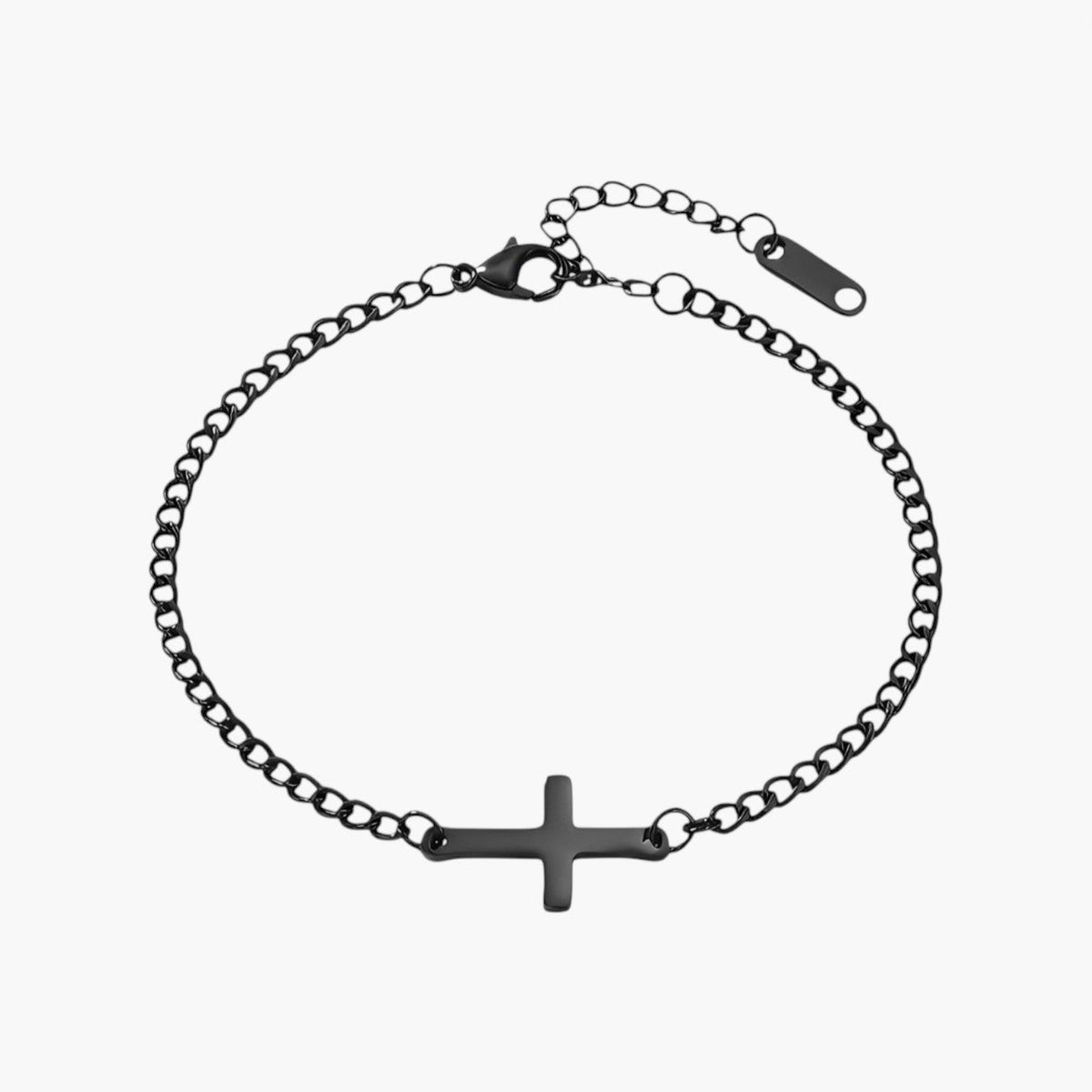 Pulseira Cruz em Aço Inoxidável