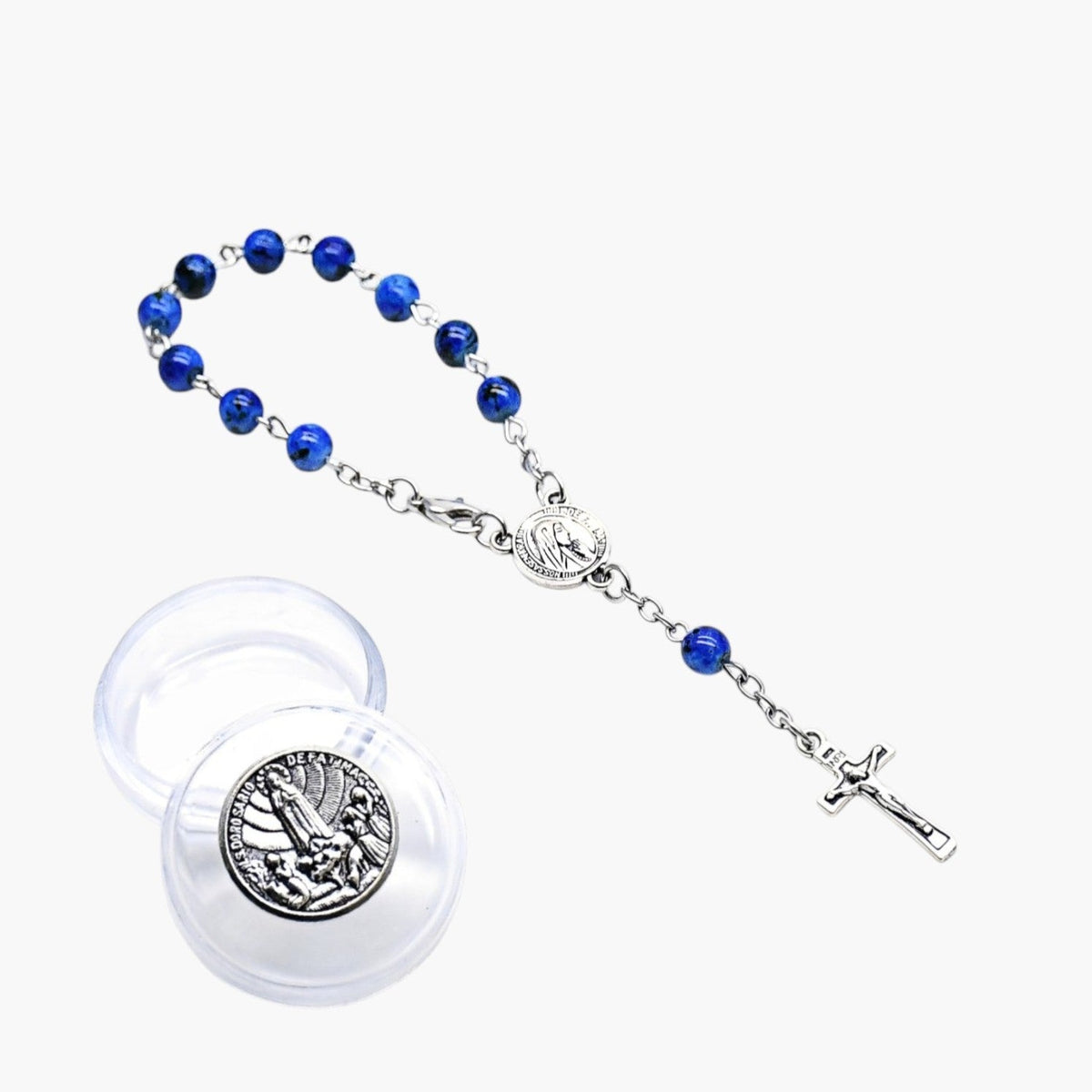 Pulseira Rosário com Cruz