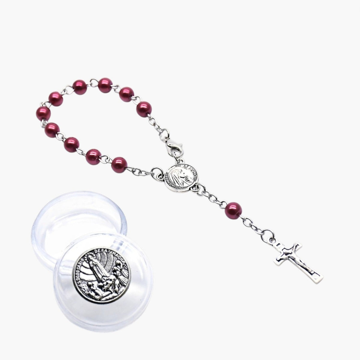 Pulseira Rosário com Cruz