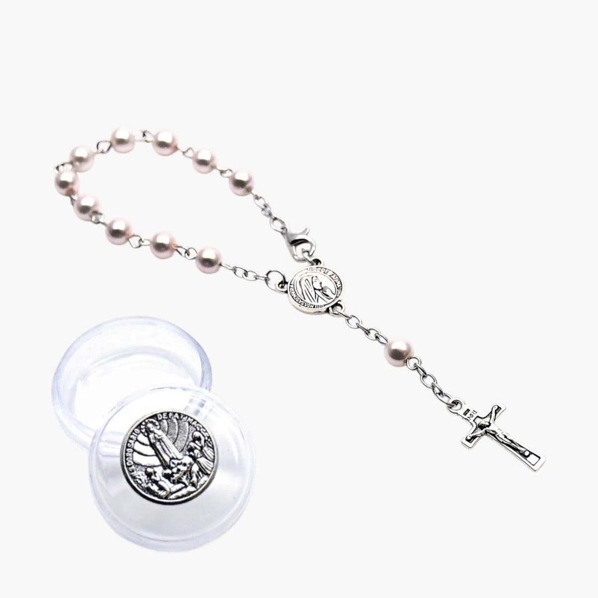 Pulseira Rosário com Cruz