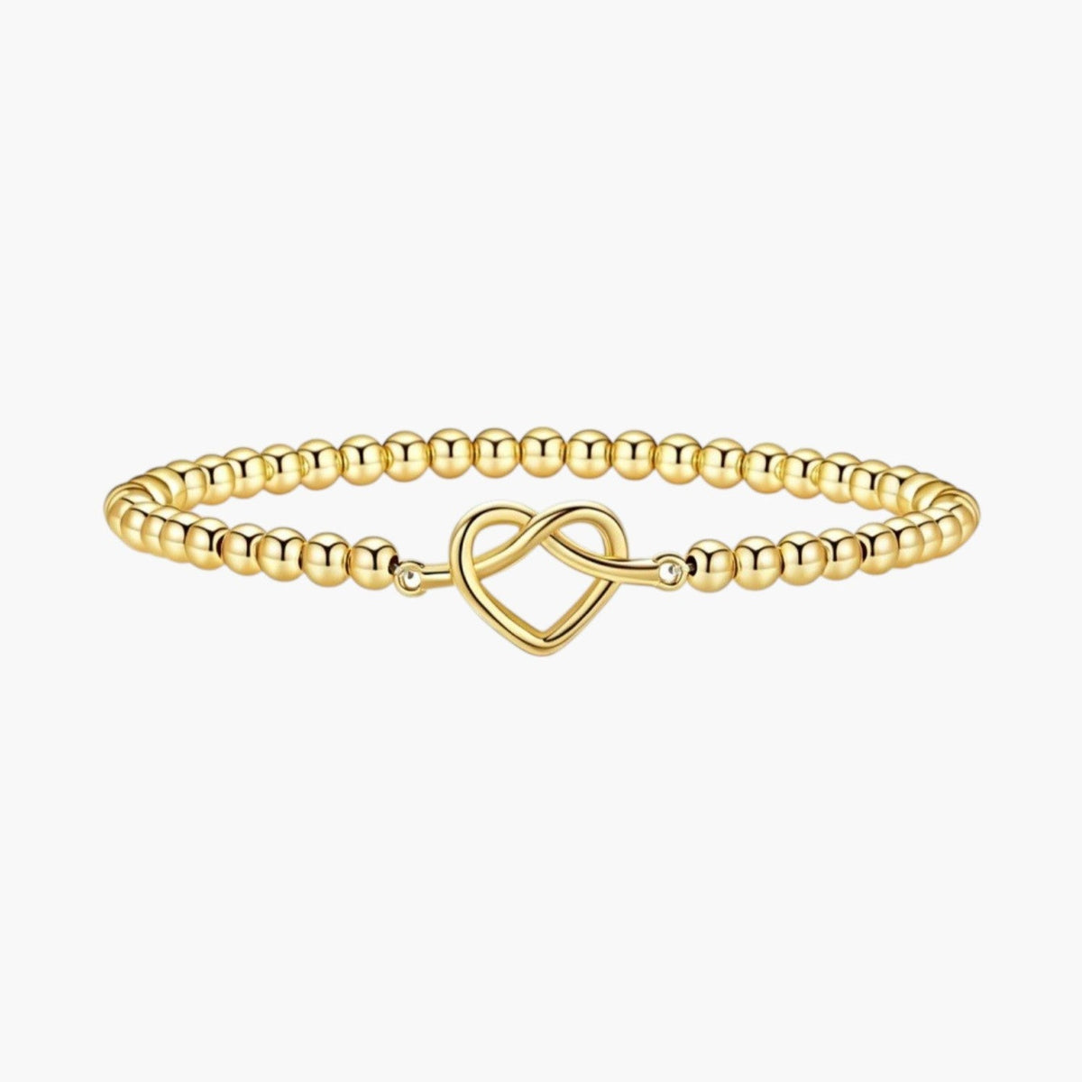 Pulseira de Contas com Banho de Ouro 14K