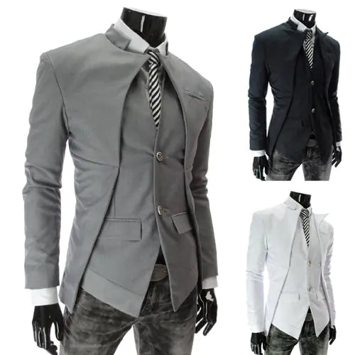 Asymmetrical Suit Vest for Men