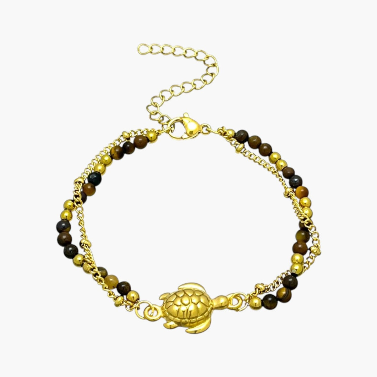 Pulseira Oceano em Pedra Natural e Aço Inoxidável