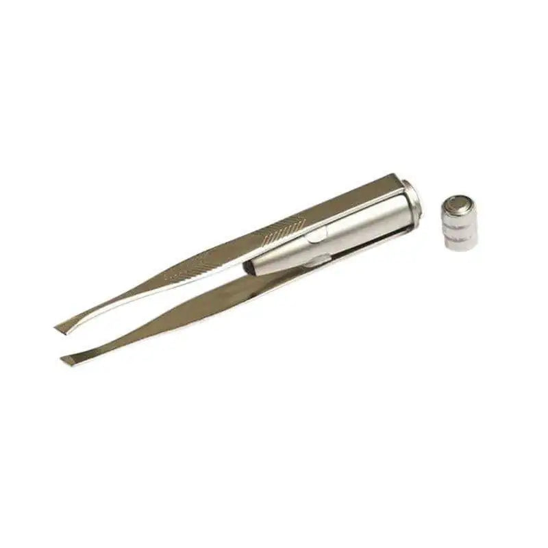 LED Precision Eyebrow Tweezers – Stainless Steel Lighted Hair Remover